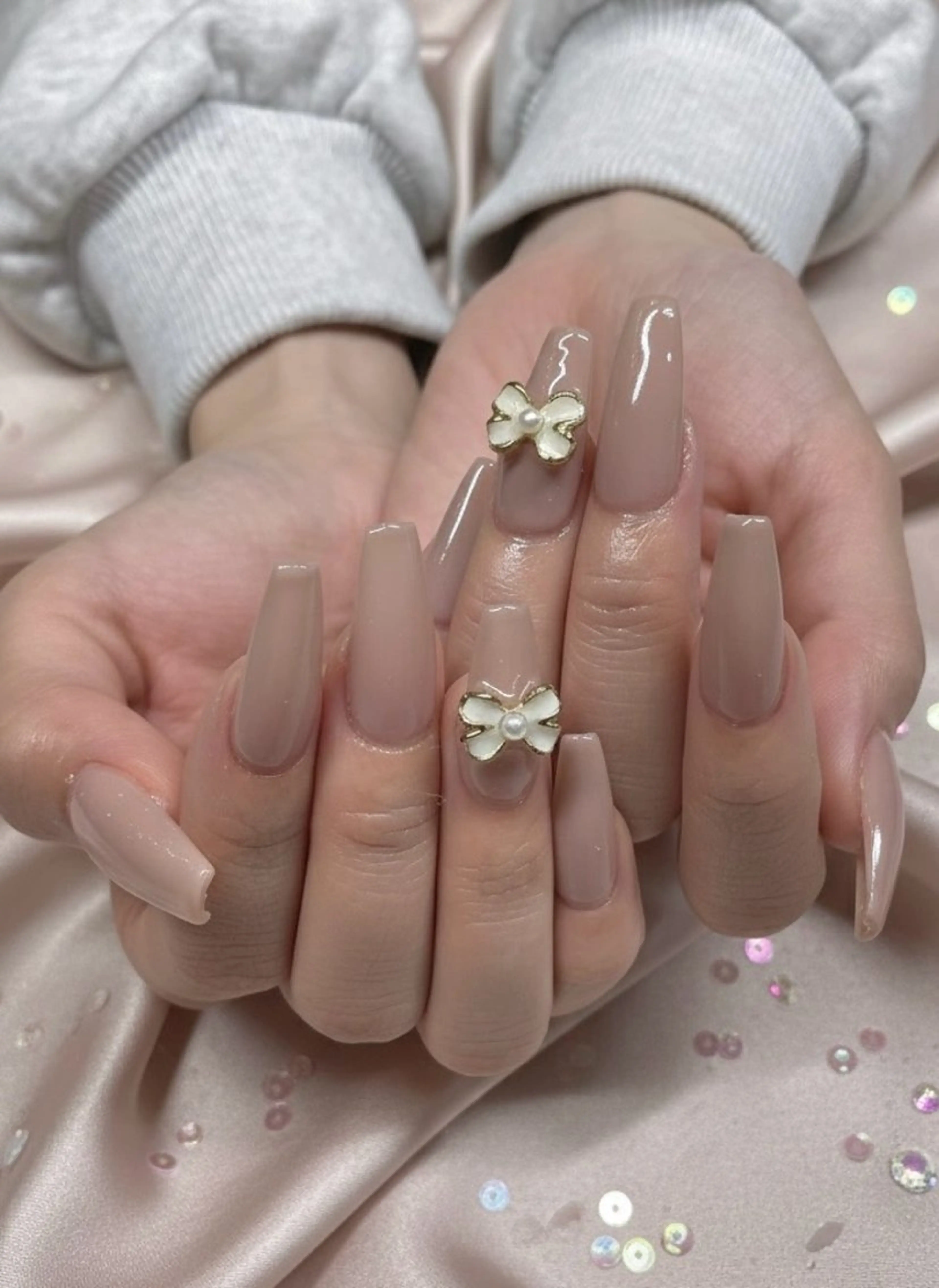 ネイル リボン ハンドネイル TUNEHA堂 (栄矢場町徒歩6分)のネイルデザイン