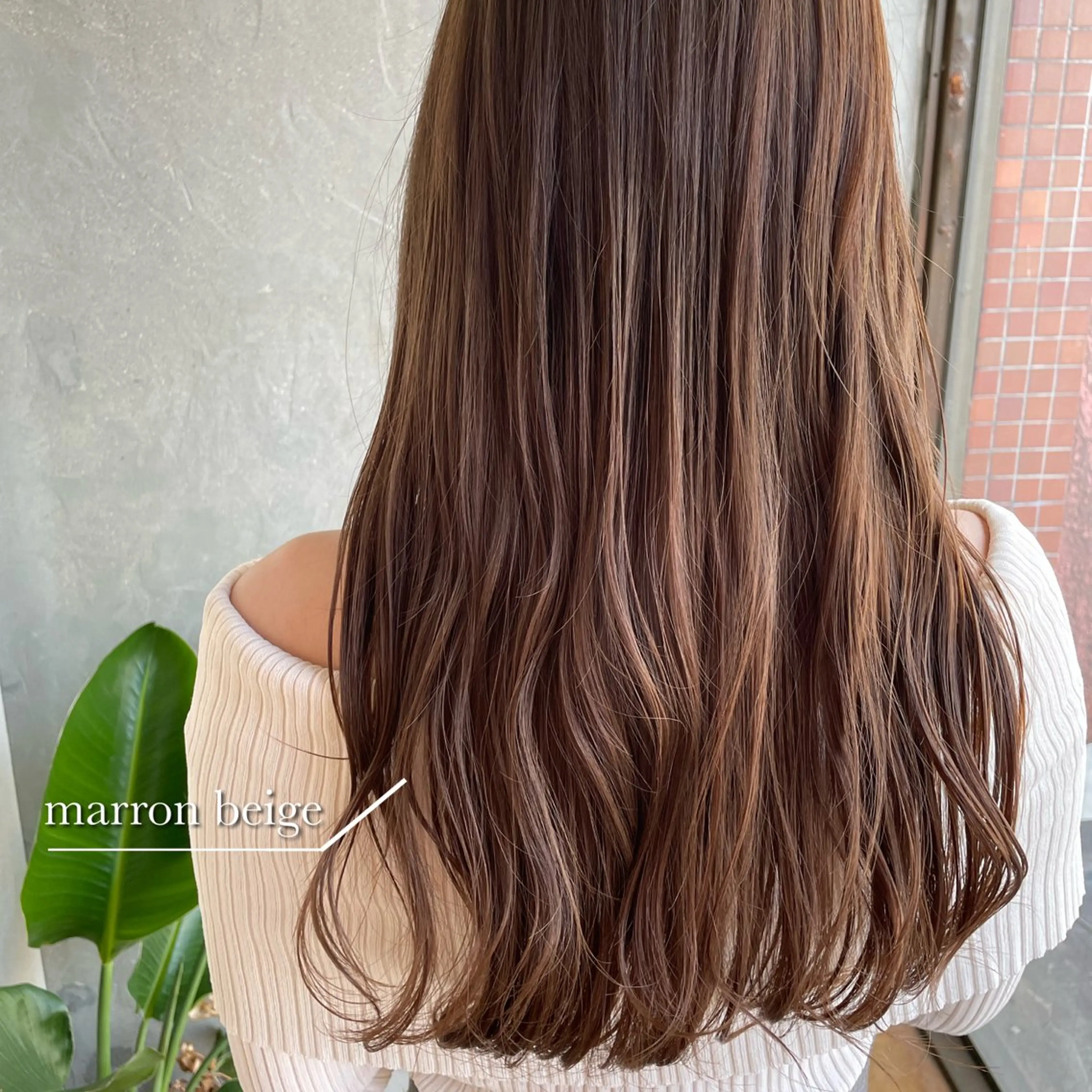 ロング カラー カット ヘアカラー トリートメント ベージュカラー 🧸綾里のヘアスタイル