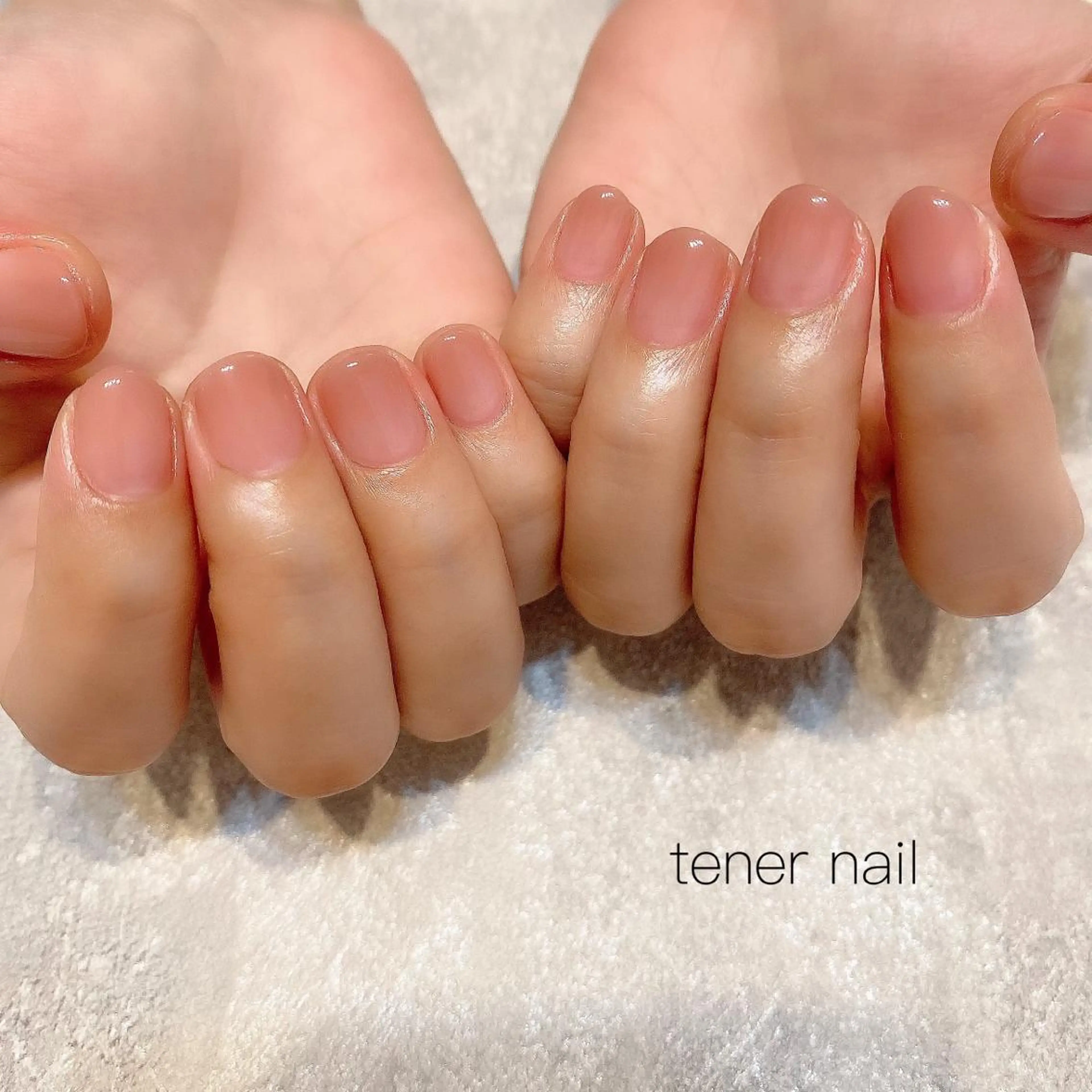 ネイル クリアネイル グラデーション ピンク テネルネイル tener nailのネイルデザイン