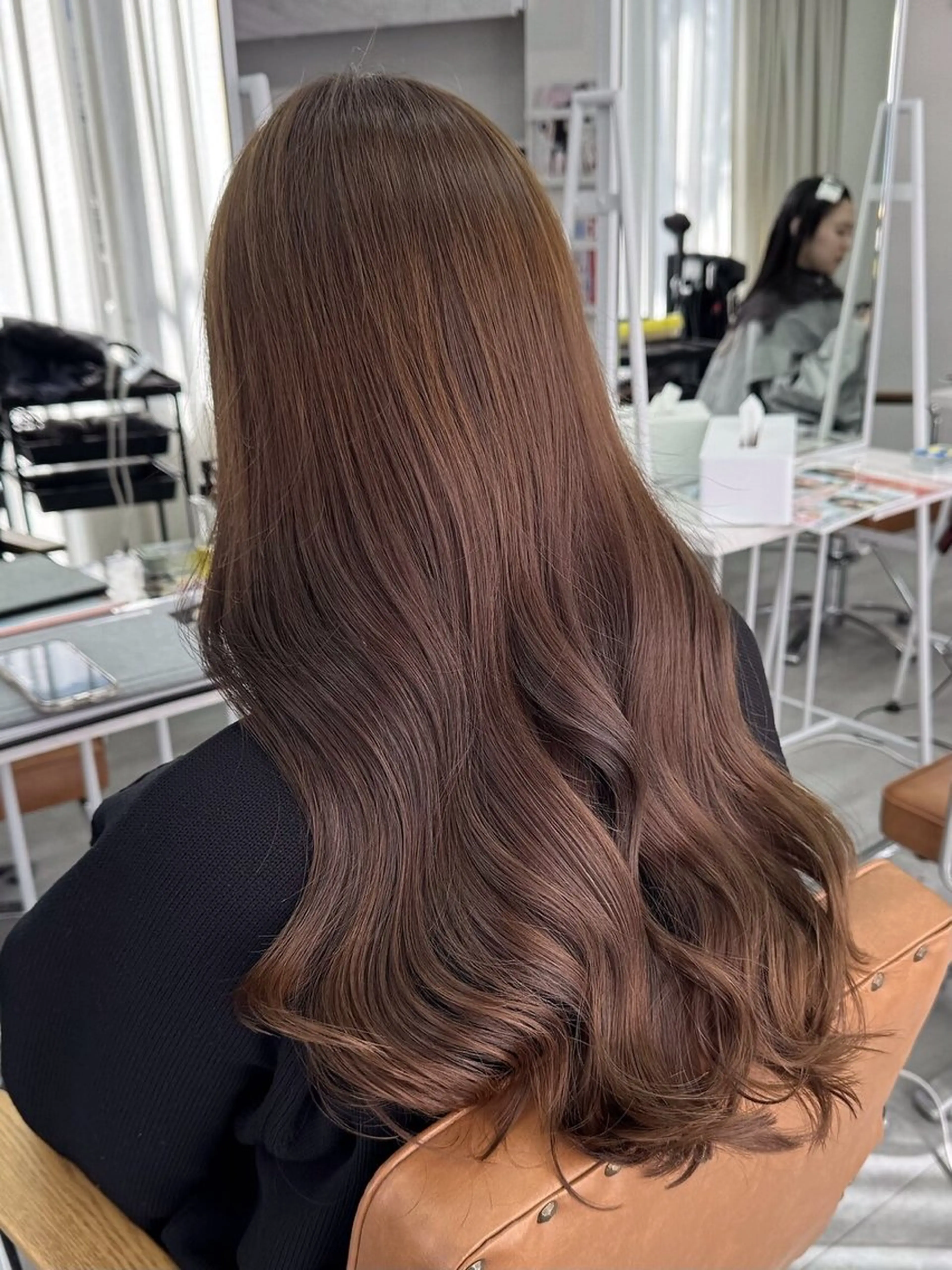 ロング カラー ヘアアレンジ ブリーチ ブラウンカラー イルミナカラー ブリーチなしカラー 髪質改善 ヘアカラー トリートメント 🌈髪質改善💕 縮毛矯正✨青木まで✨のヘアスタイル