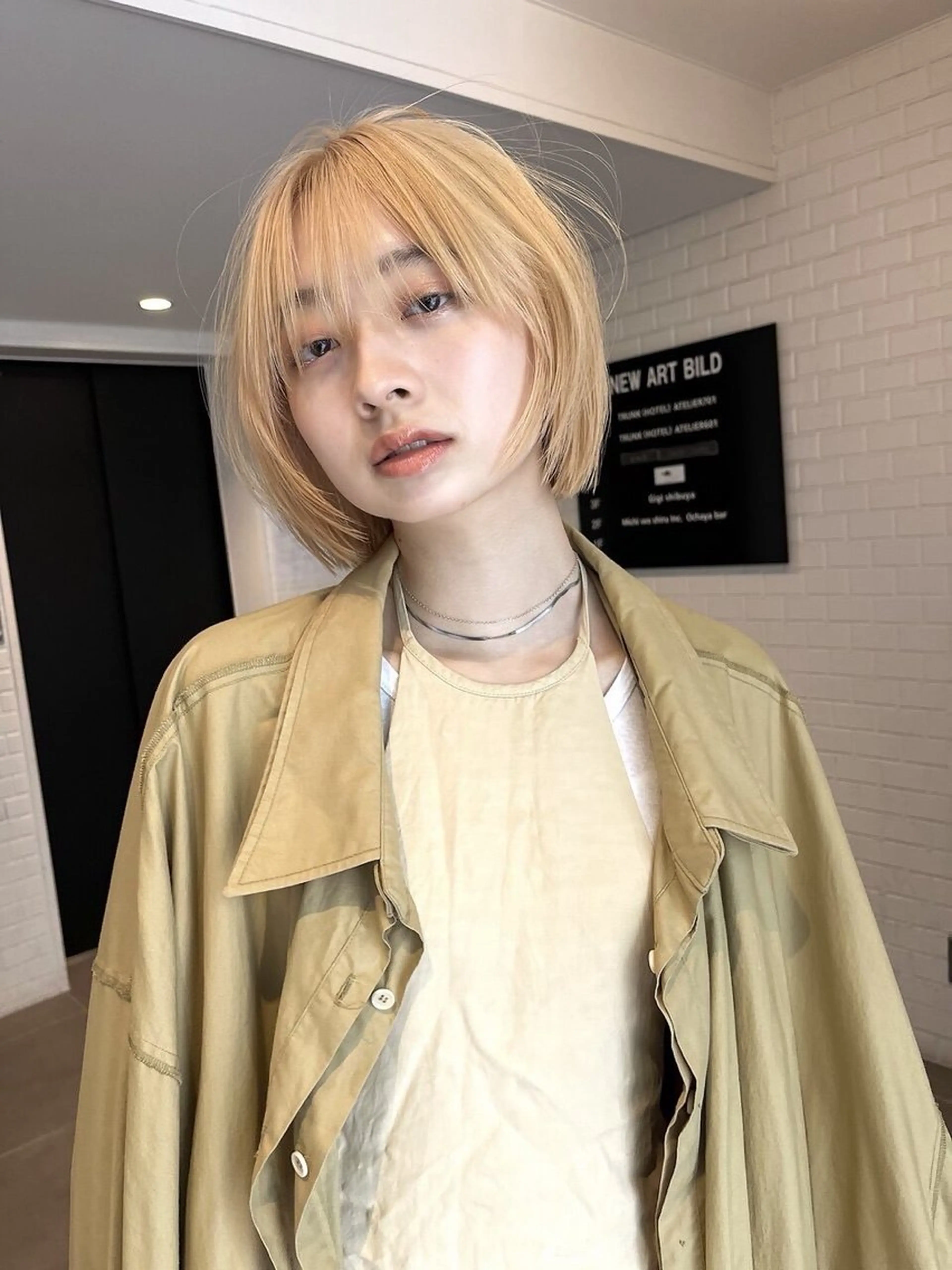 ショート カラー 蔭山 幸奈のヘアスタイル