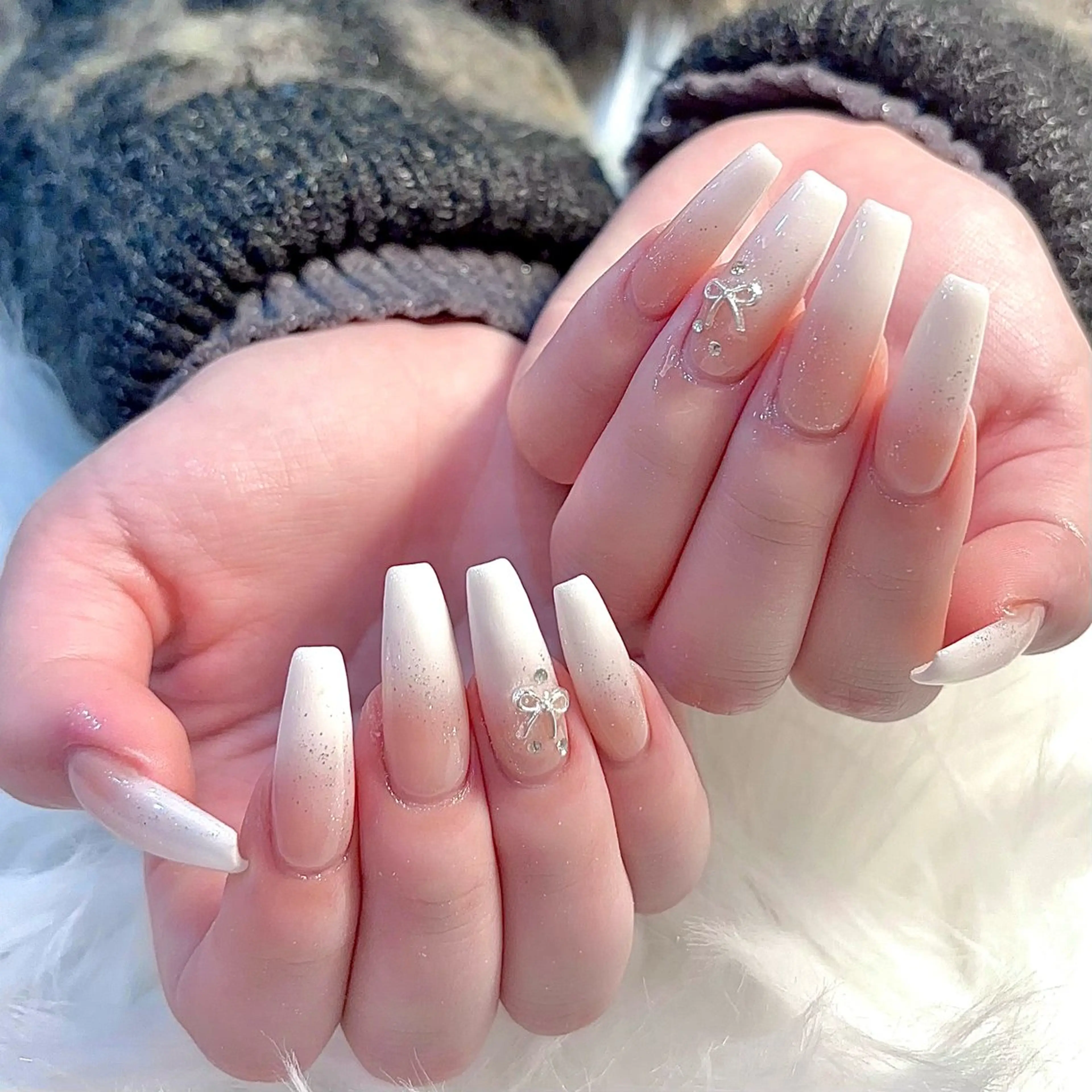 ネイル 🎀kira 長さだし💗モチ最高のネイルデザイン