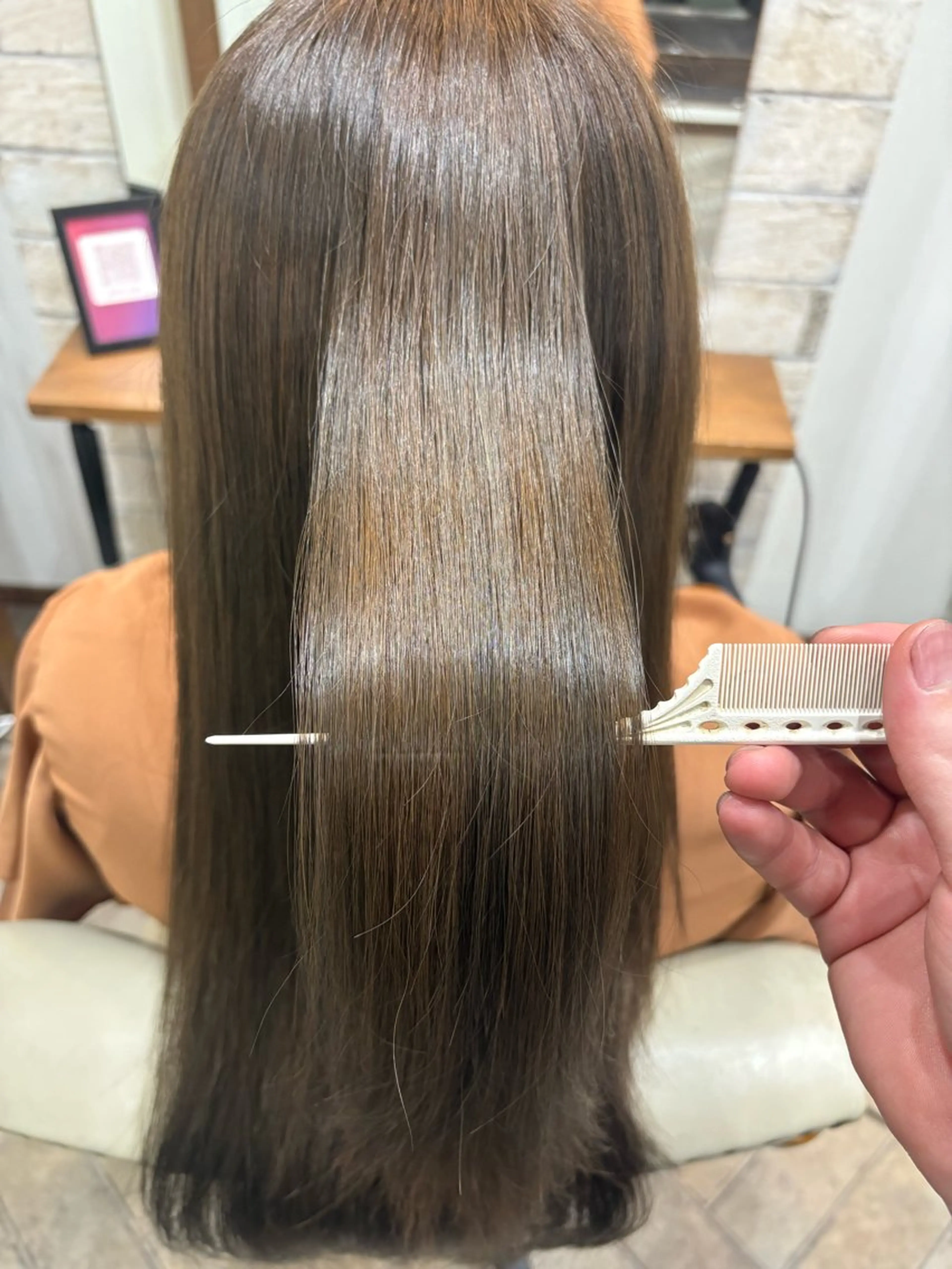 カラー 髪質改善カラー/ 結べるレイヤー/文野のヘアスタイル