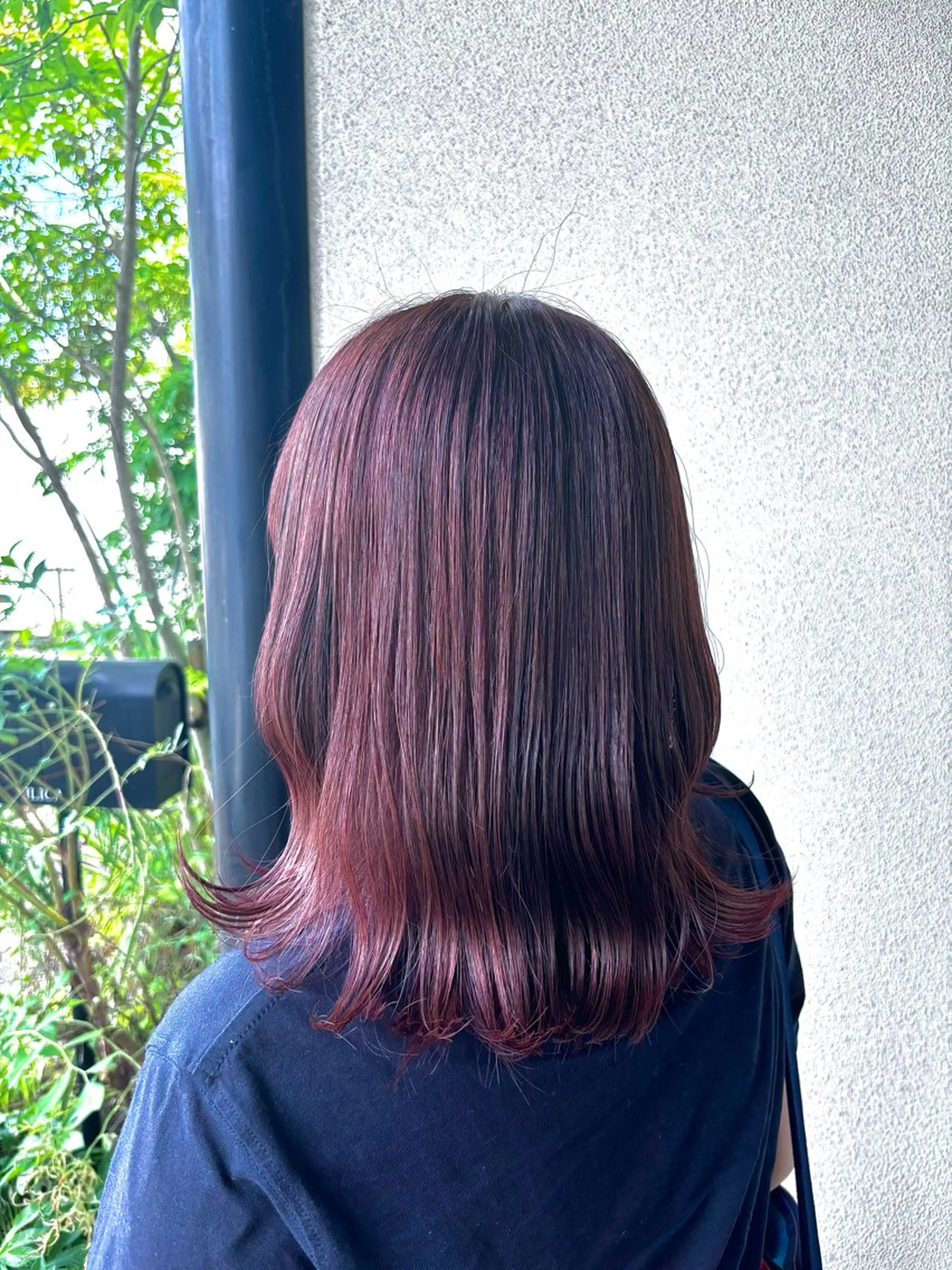 セミロング ピンクラベンダー 下河 美友のヘアスタイル