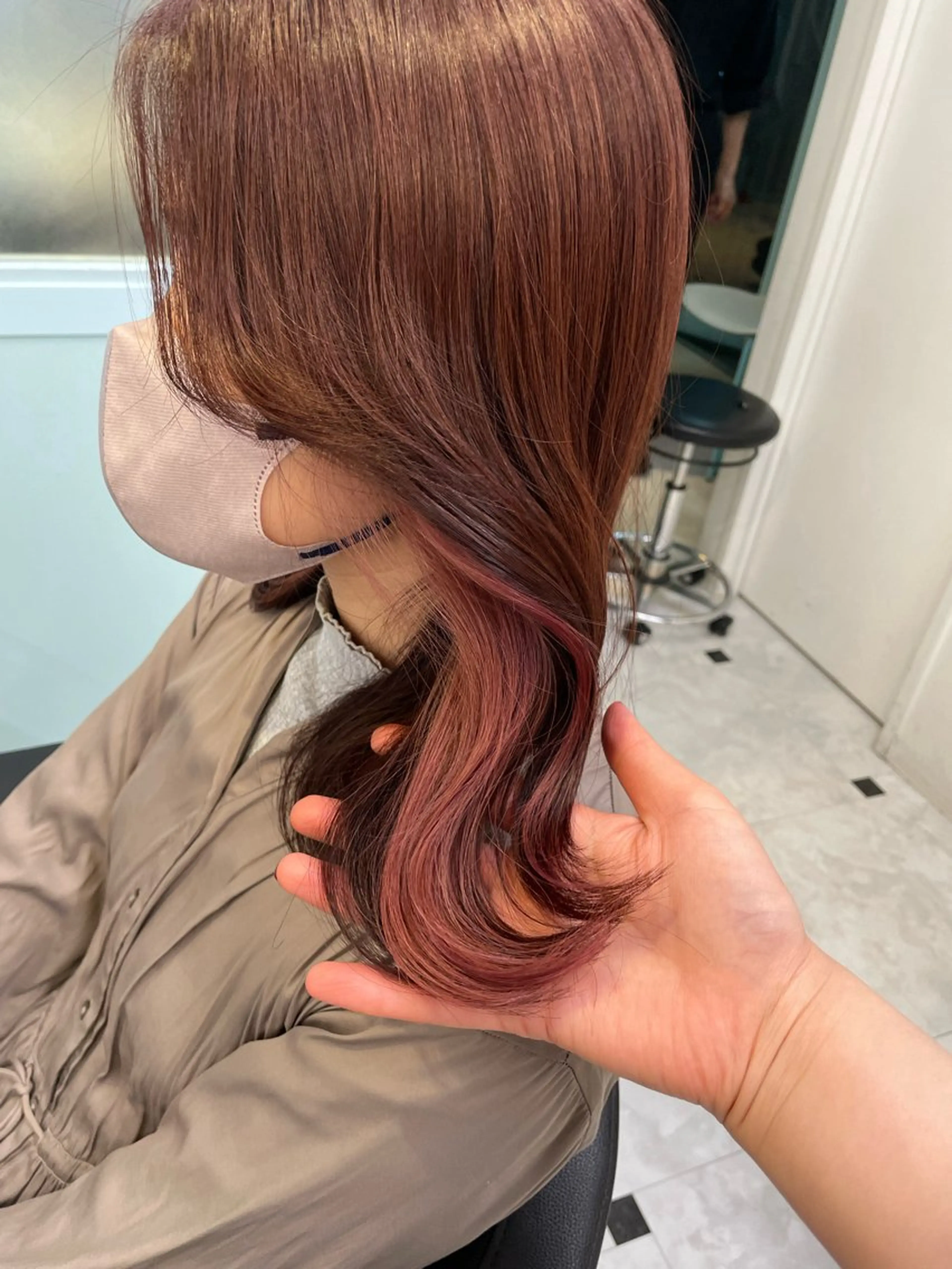ロング カラー ヘアアレンジ 🎀 yuuka🎀のヘアスタイル