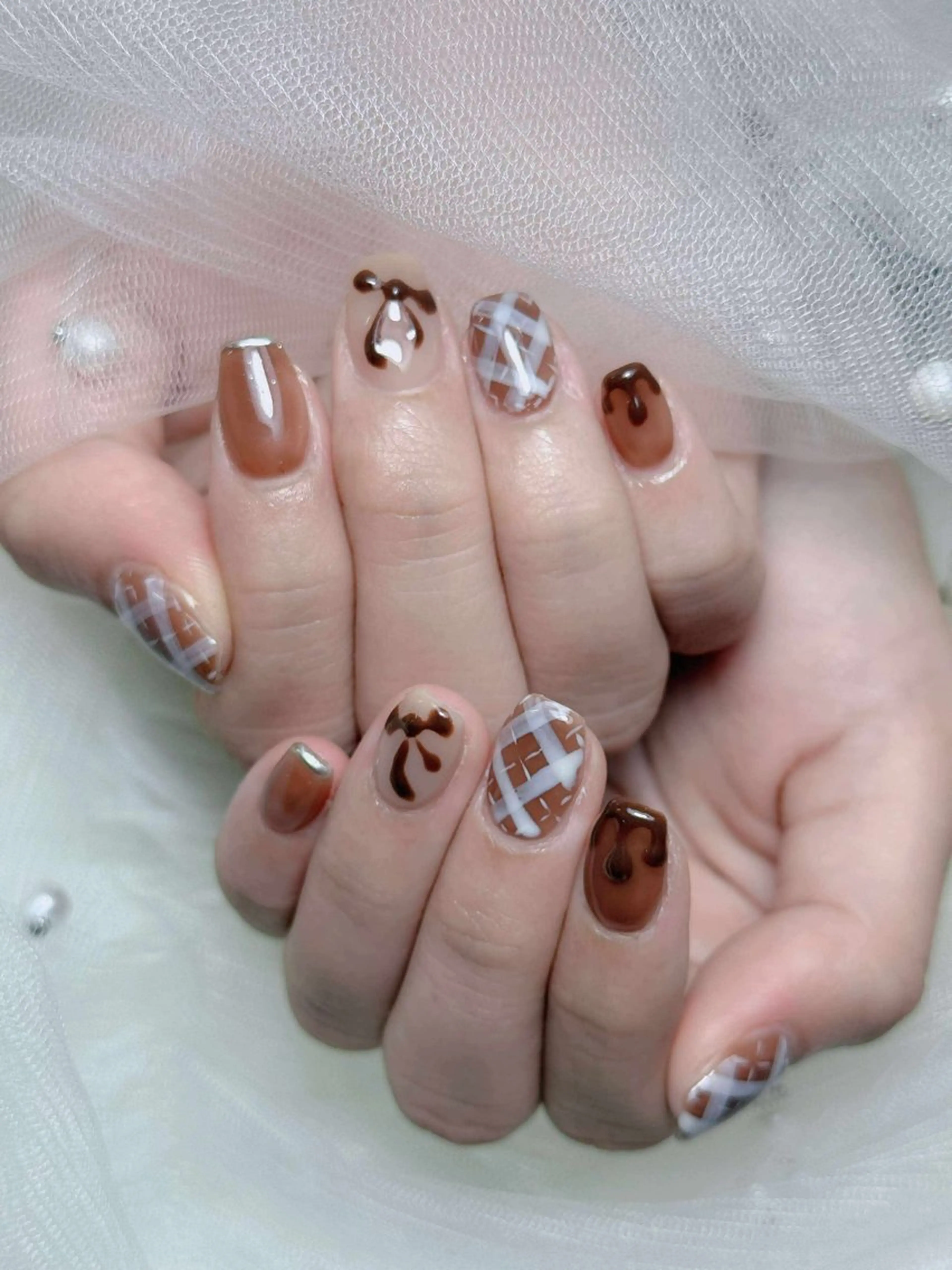 ネイル オーロラネイル チークネイル フットネイル フレンチネイル ハロウィン ハンドネイル Lumi Shinokuboのネイルデザイン