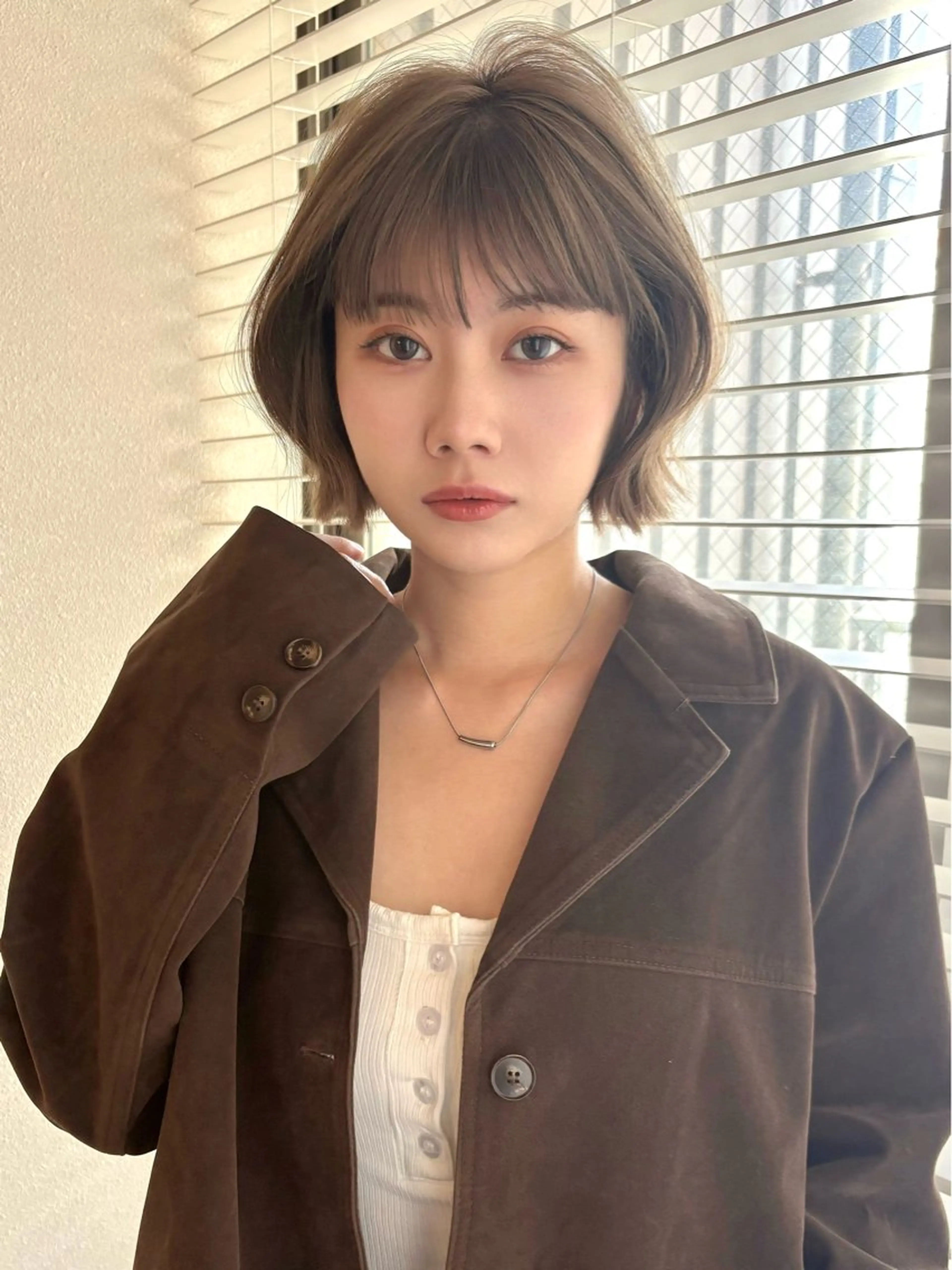 ショート ボブ カット ヘアカラー くどうももか 浦和　ショート　ボブのヘアスタイル