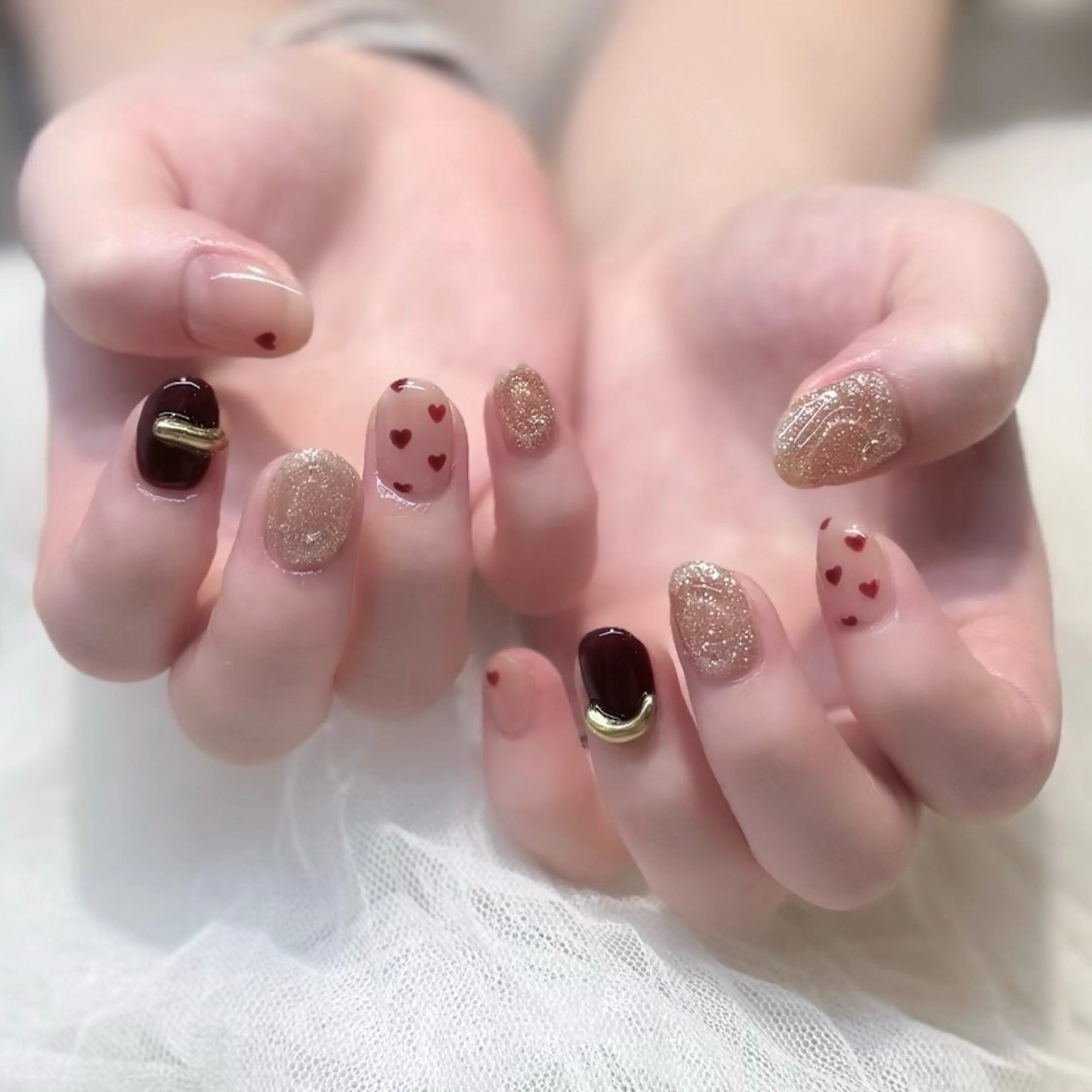 ネイル ハンドネイル 新井 ひなののネイルデザイン