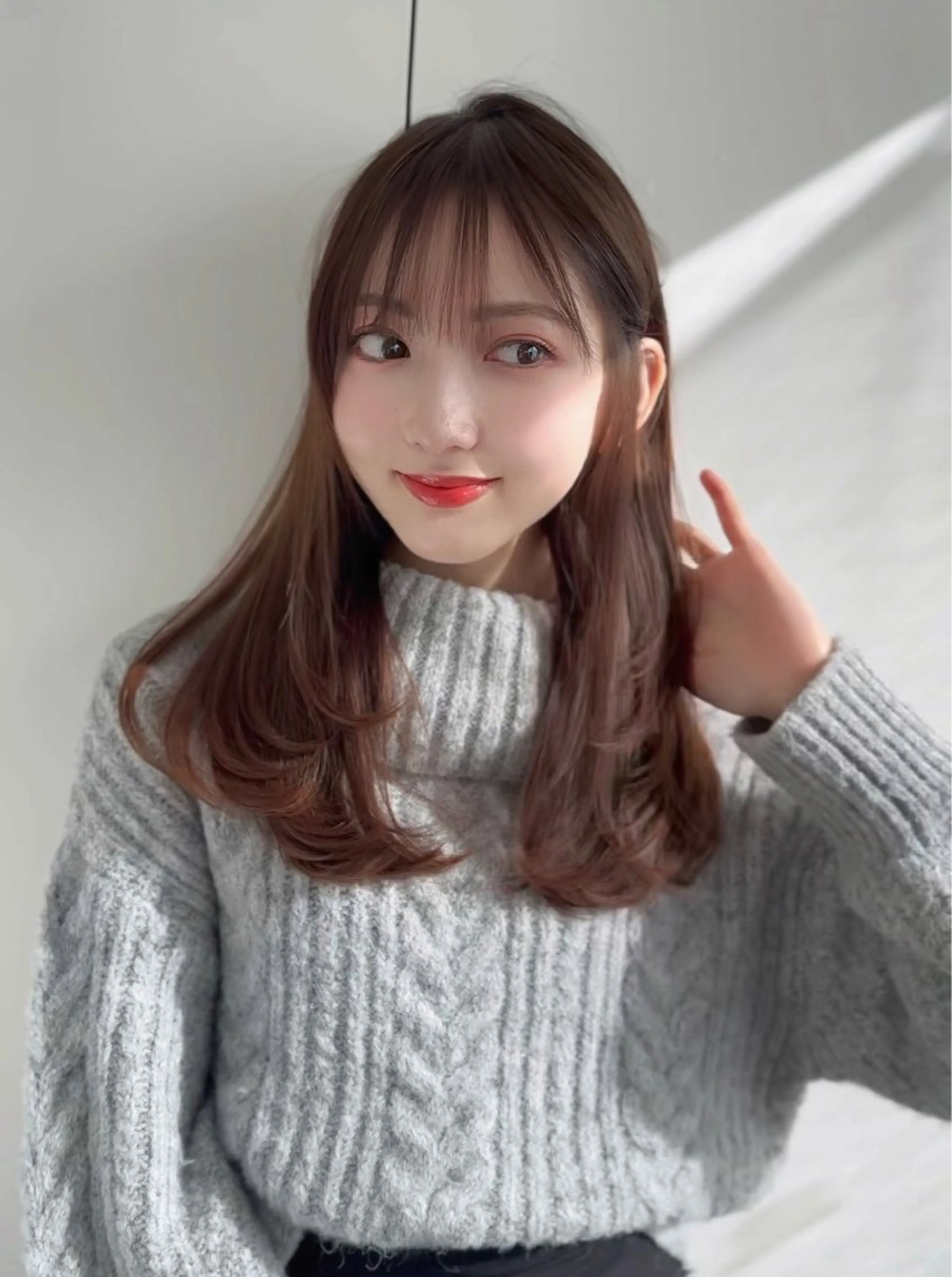 セミロング カラー ヘアアレンジ 前髪顔まわりカット 🌈中村海聖のヘアスタイル