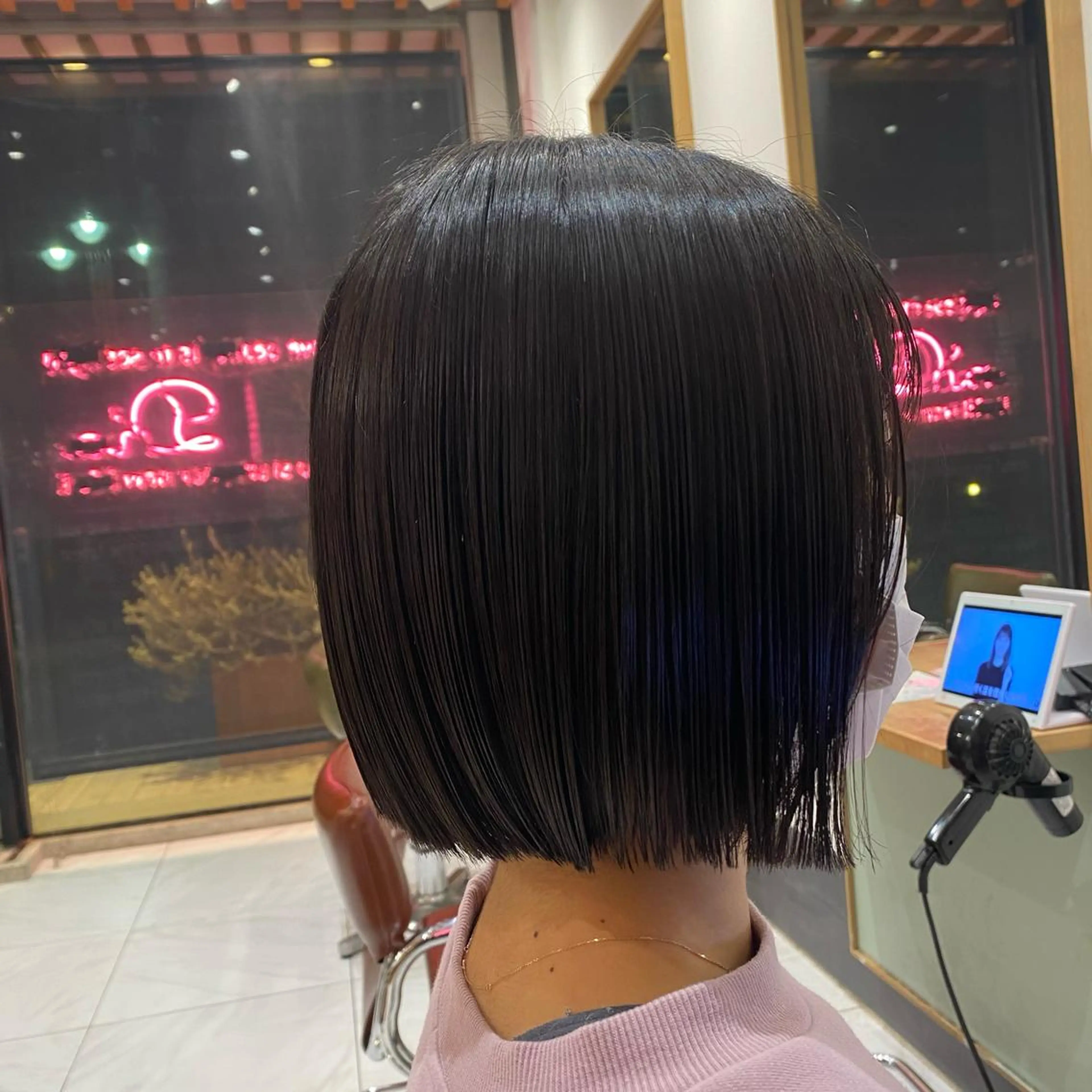 ミディアム カラー カット ヘアカラー ｱｵﾇﾏﾐﾕ☁️ /ボブ/ハイトーン/のヘアスタイル