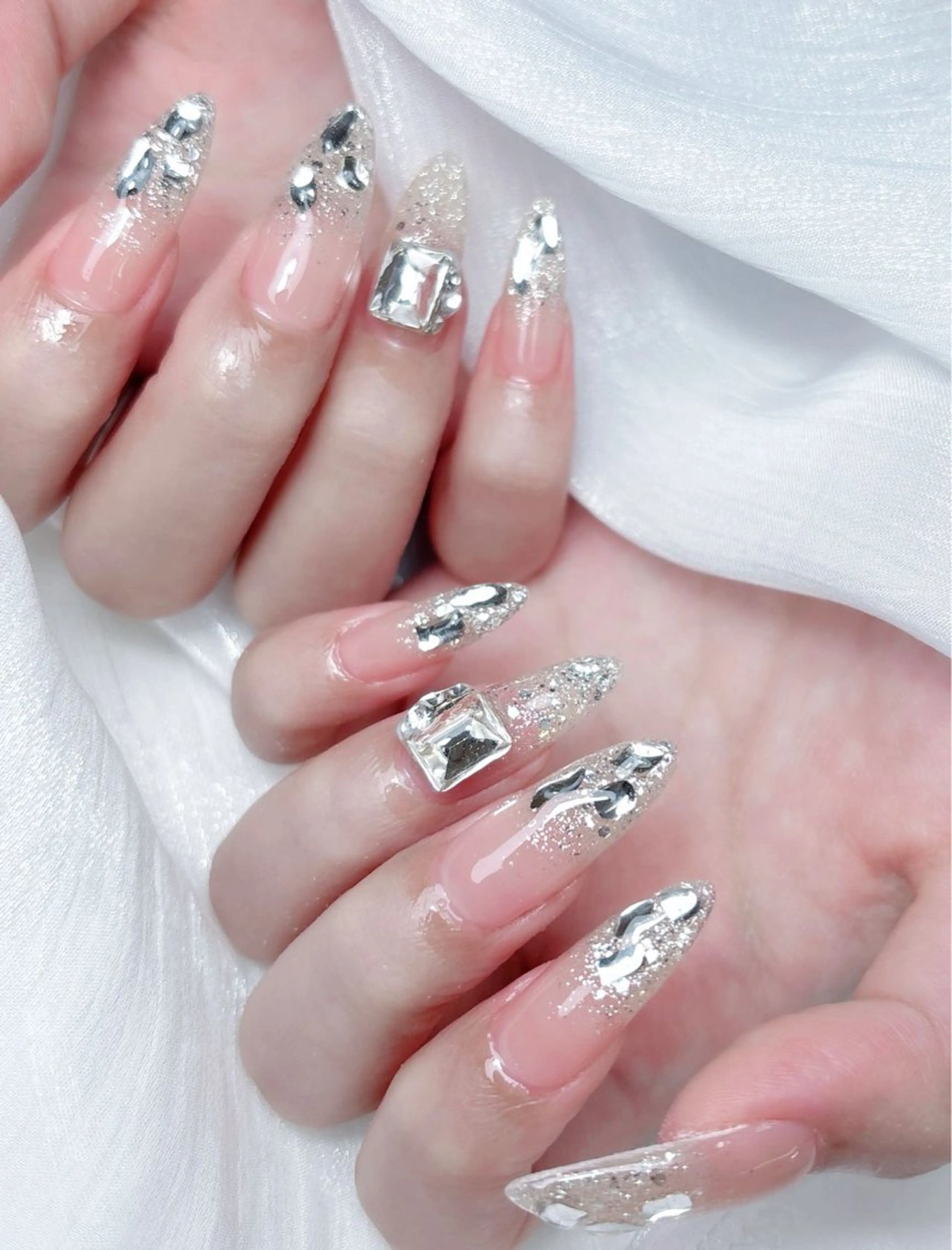 ネイル ハンドネイル M🌷nail 長さだし専門店のネイルデザイン