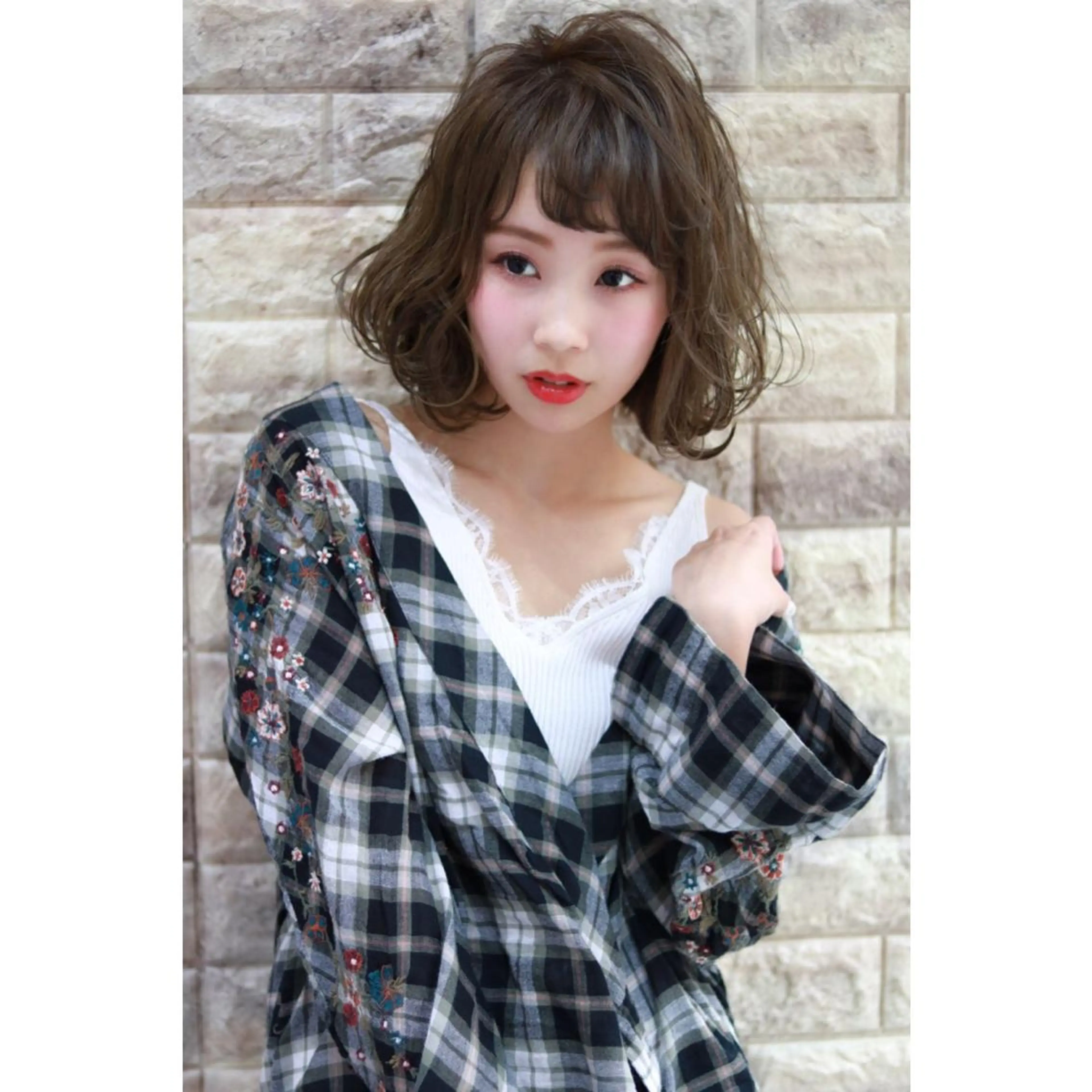 ミディアム ヘアカラー トリートメント ほさか しんごのヘアスタイル