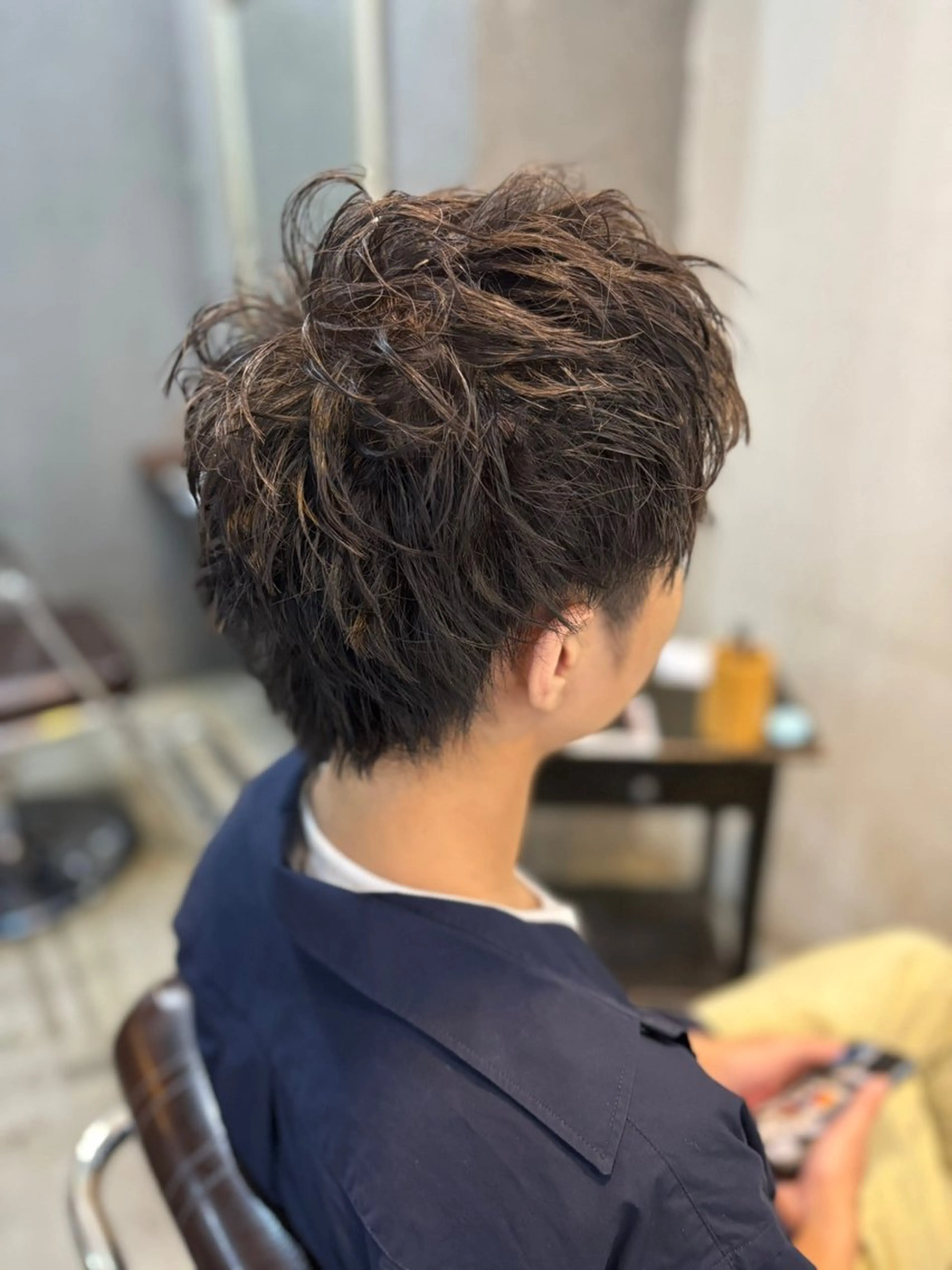 メンズカット+パーマの写真