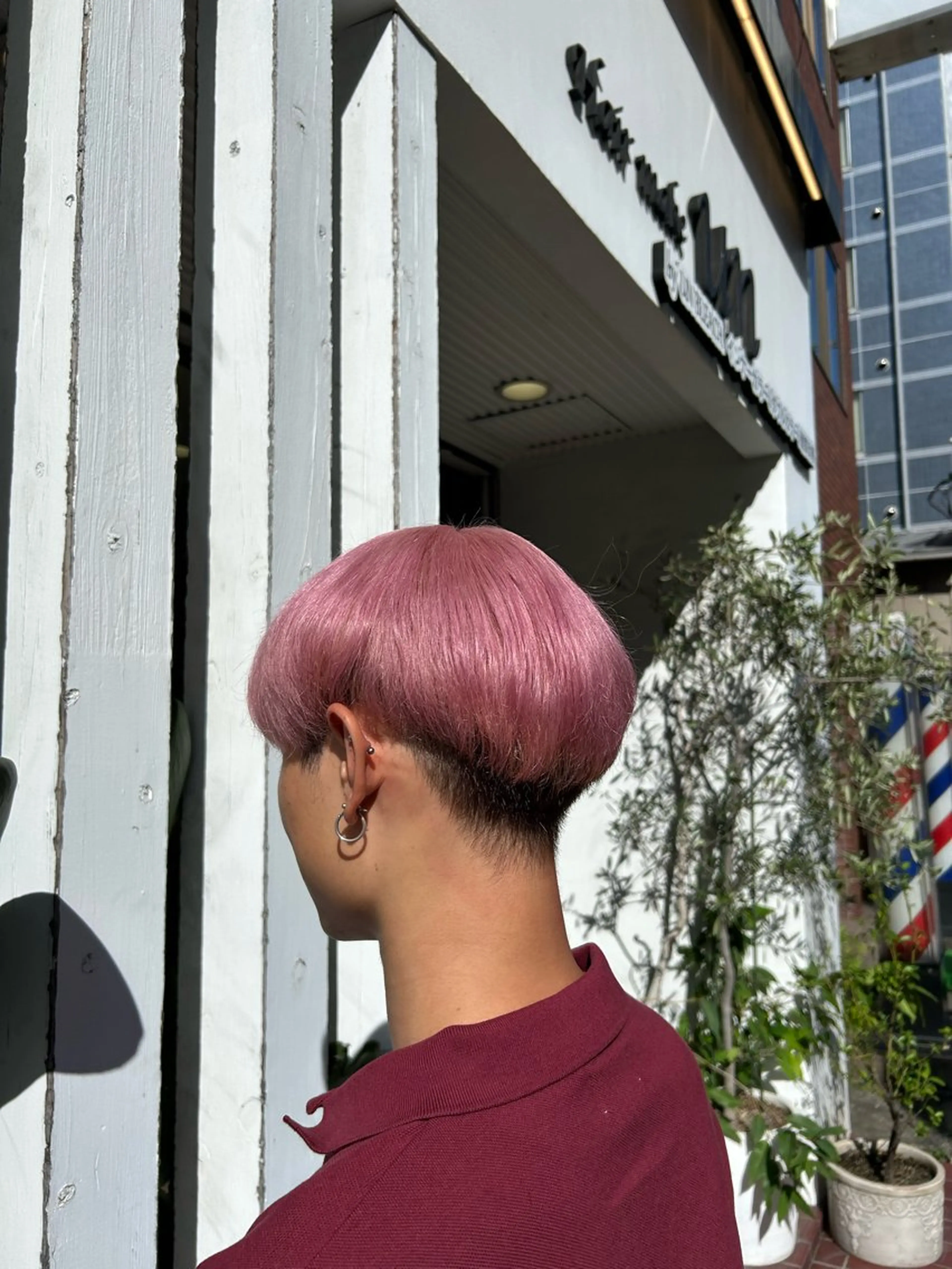 カラー メンズ ベージュカラー ピンクカラー ピンクベージュ 岩田 ひより🦄💜のヘアスタイル