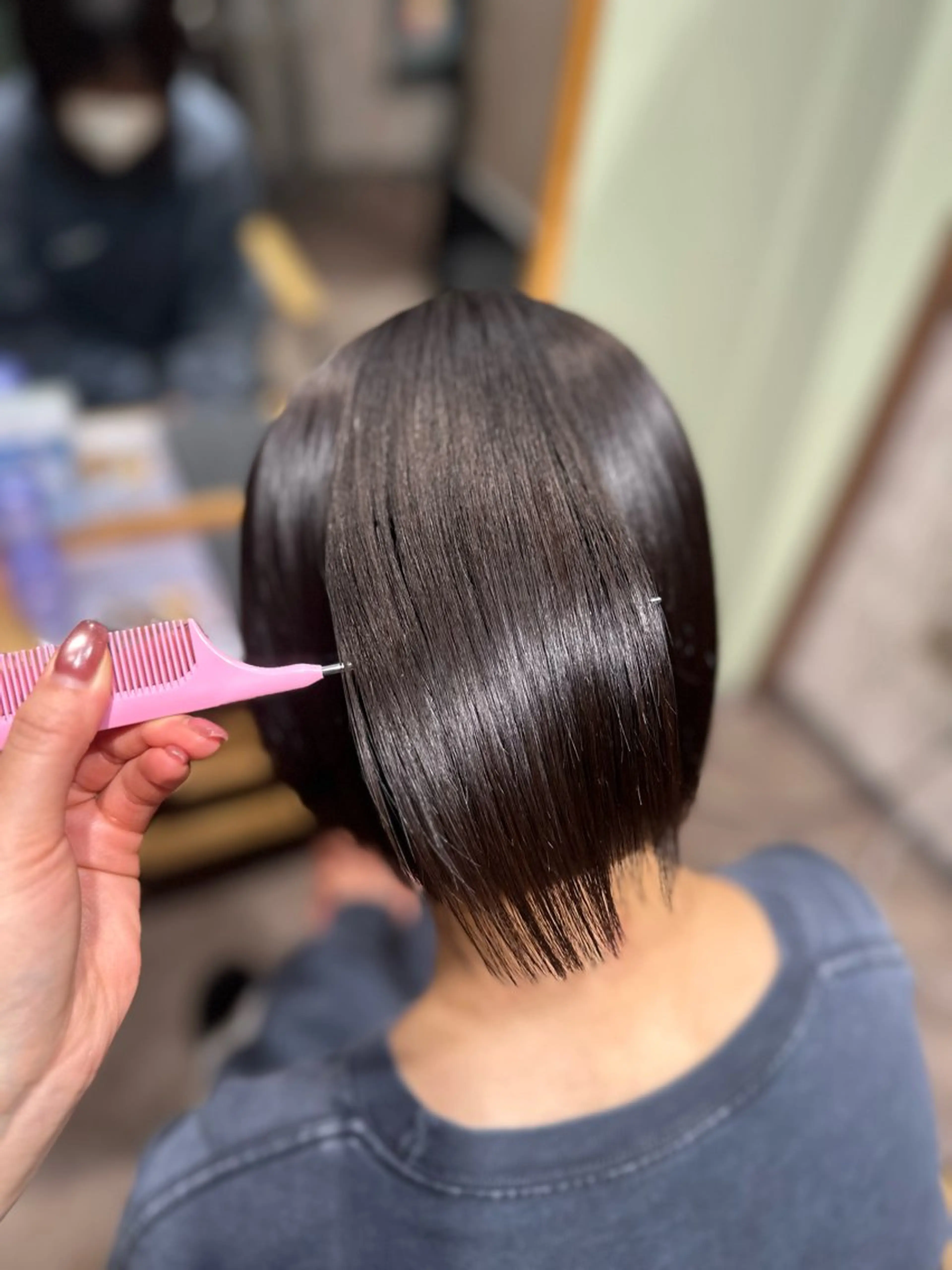 ショート 縮毛矯正 トリートメント 濱本 樹蘭のヘアスタイル