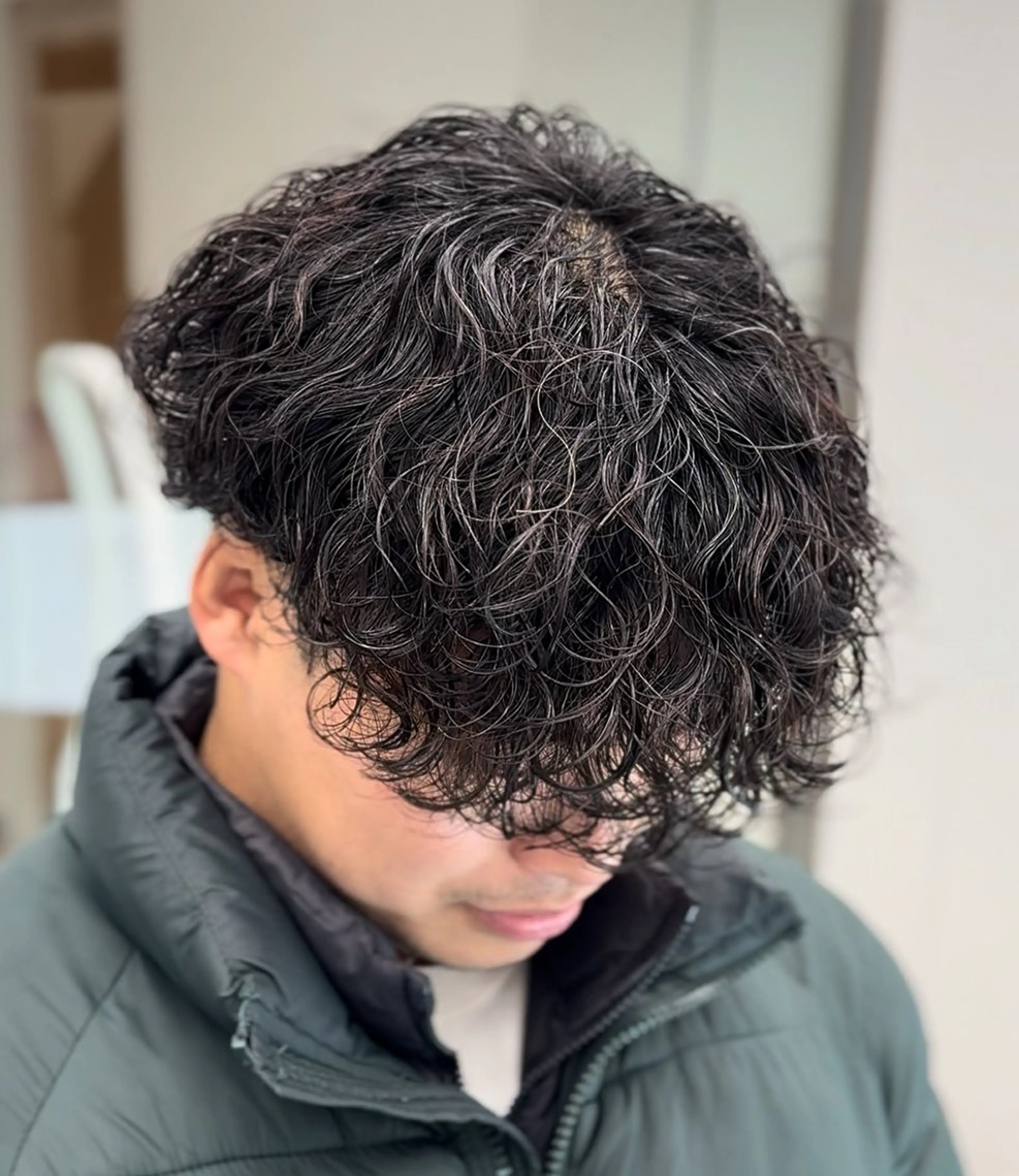 パーマ メンズ センターパート マッシュ メンズパーマ プードルパーマ メンズツイストパーマ カット パーマ トリートメント 仙台フェザーパーマ/ fifth/遠藤楓雅のヘアスタイル