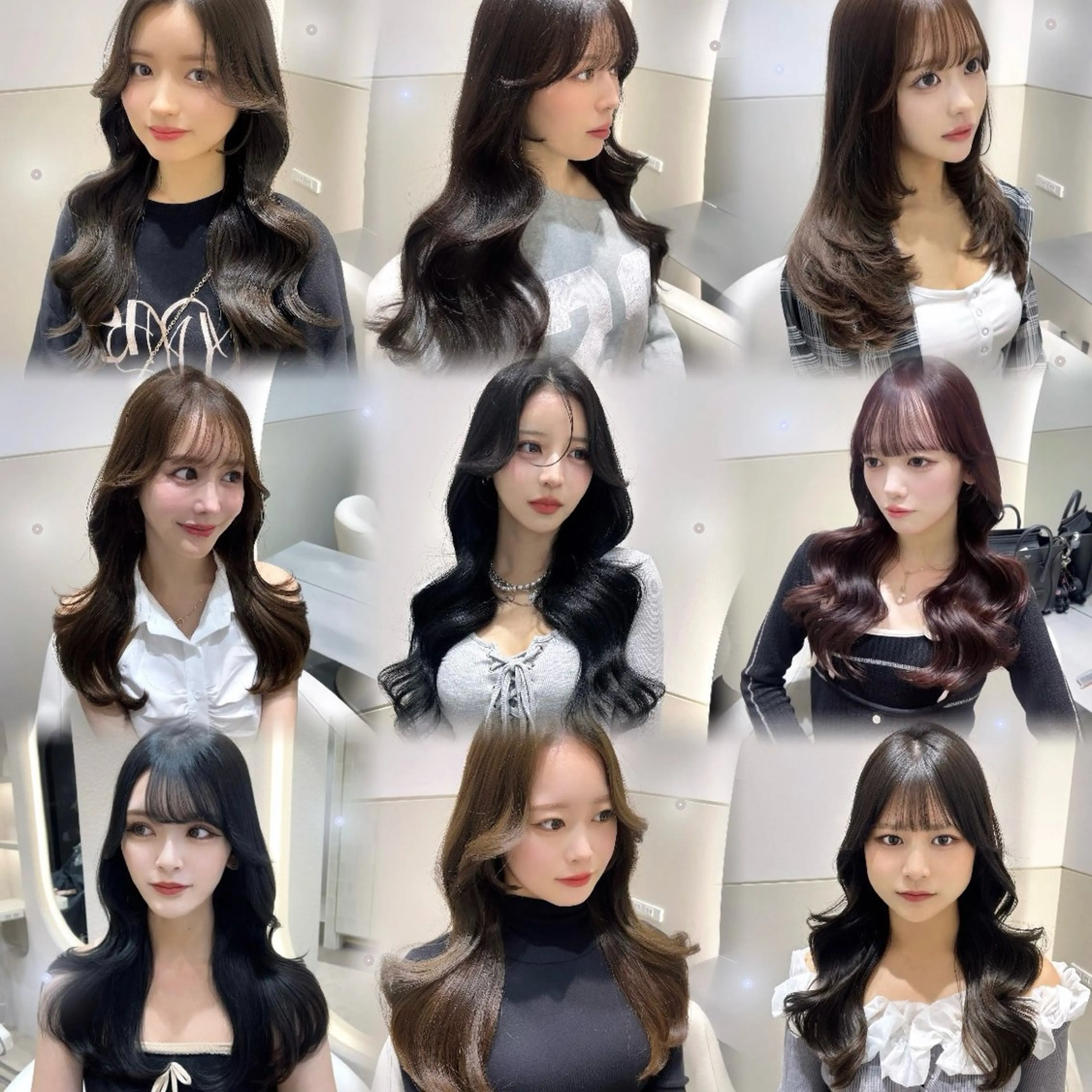 ロング カラー くびれヘア ヨシンモリ 韓国風ヘア レイヤーカット カット ヘアカラー トリートメント 🩷韓国ヘア/ヨシン モリ🩷Maikaのヘアスタイル