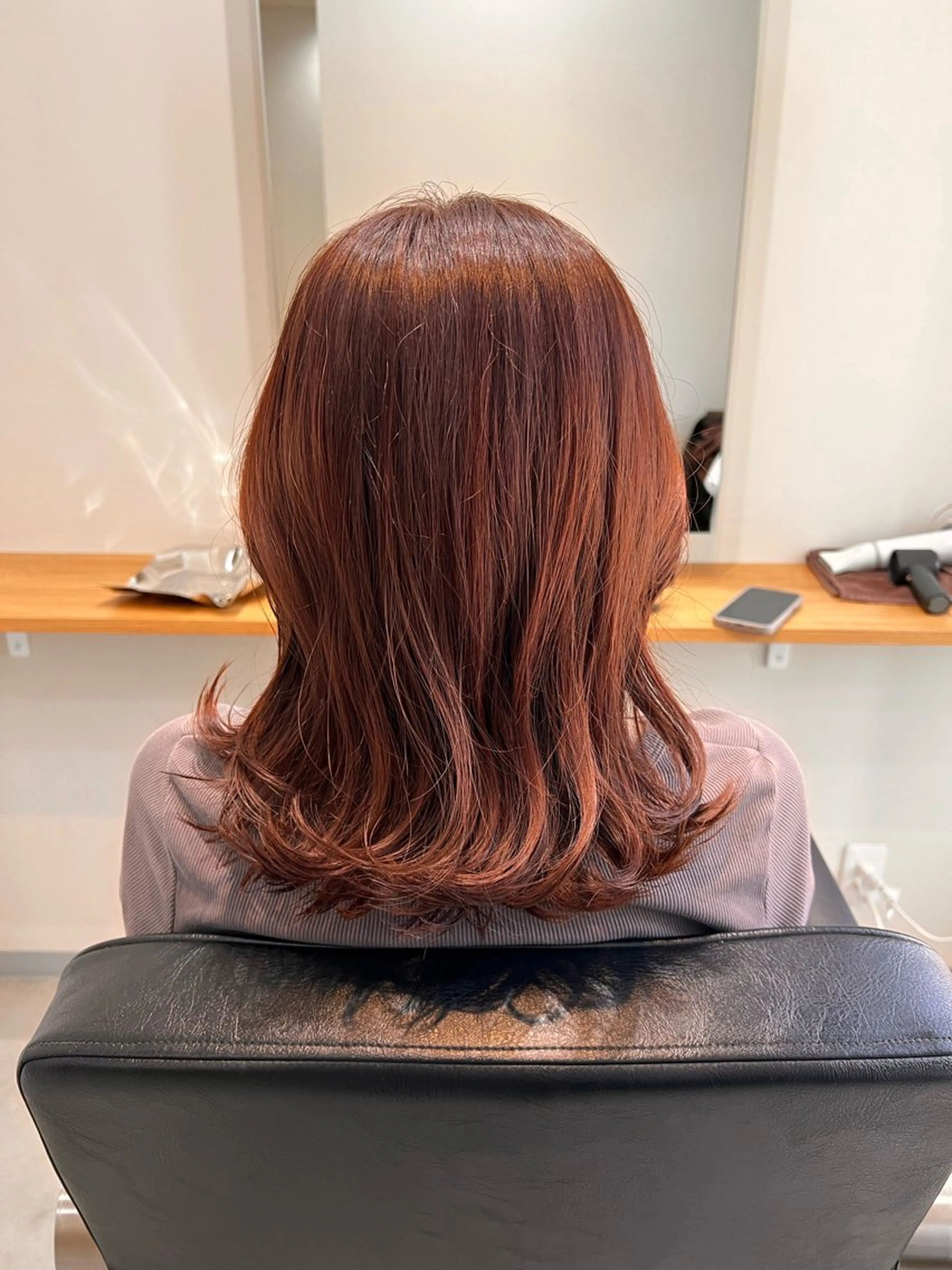 ミディアム カット ヘアカラー トリートメント リュウガ/艶髪矯正 /透明感カラーのヘアスタイル