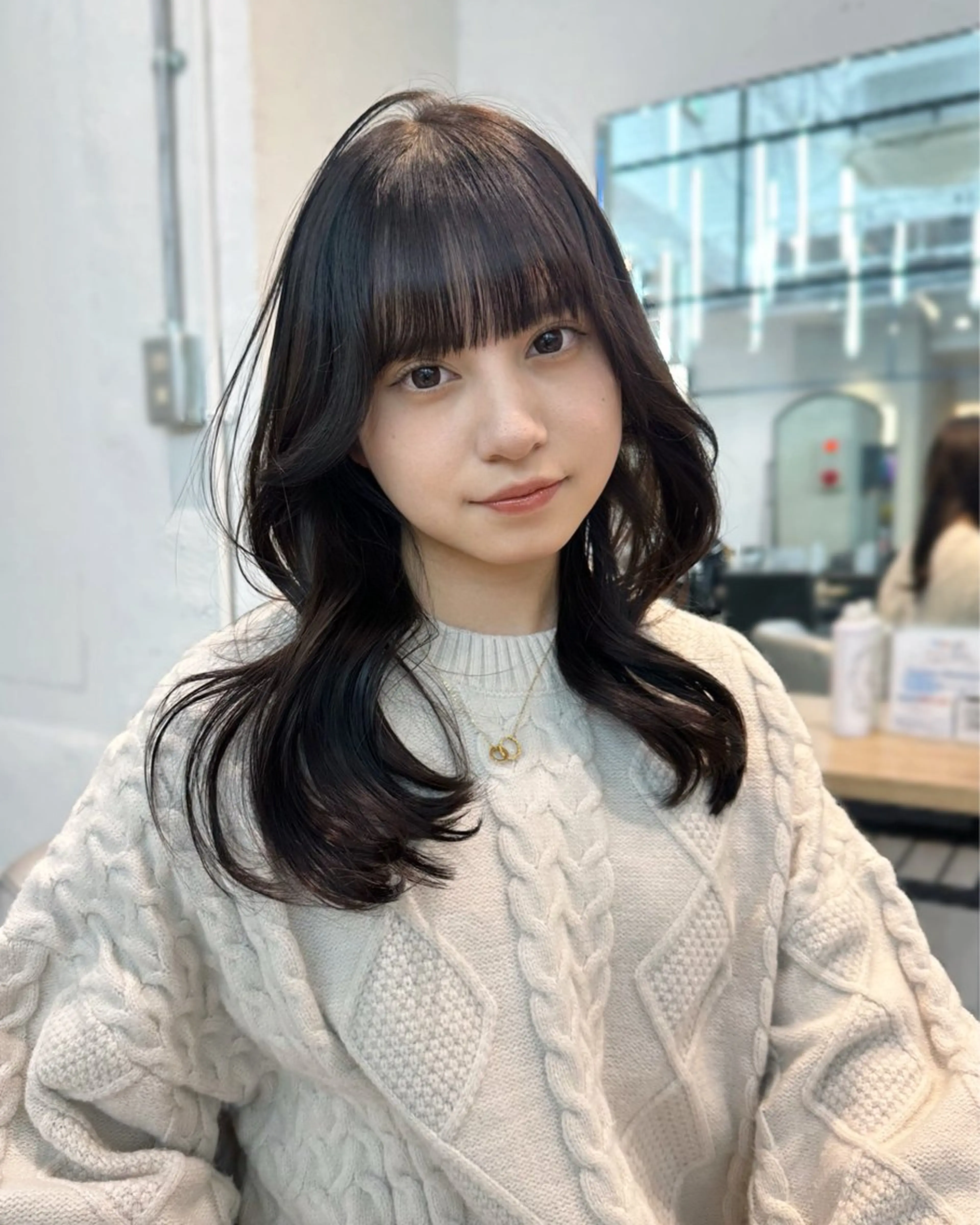 ロング カラー カット ヘアカラー 韓国ヘアメンズ・レデ ィース特化ミクのヘアスタイル