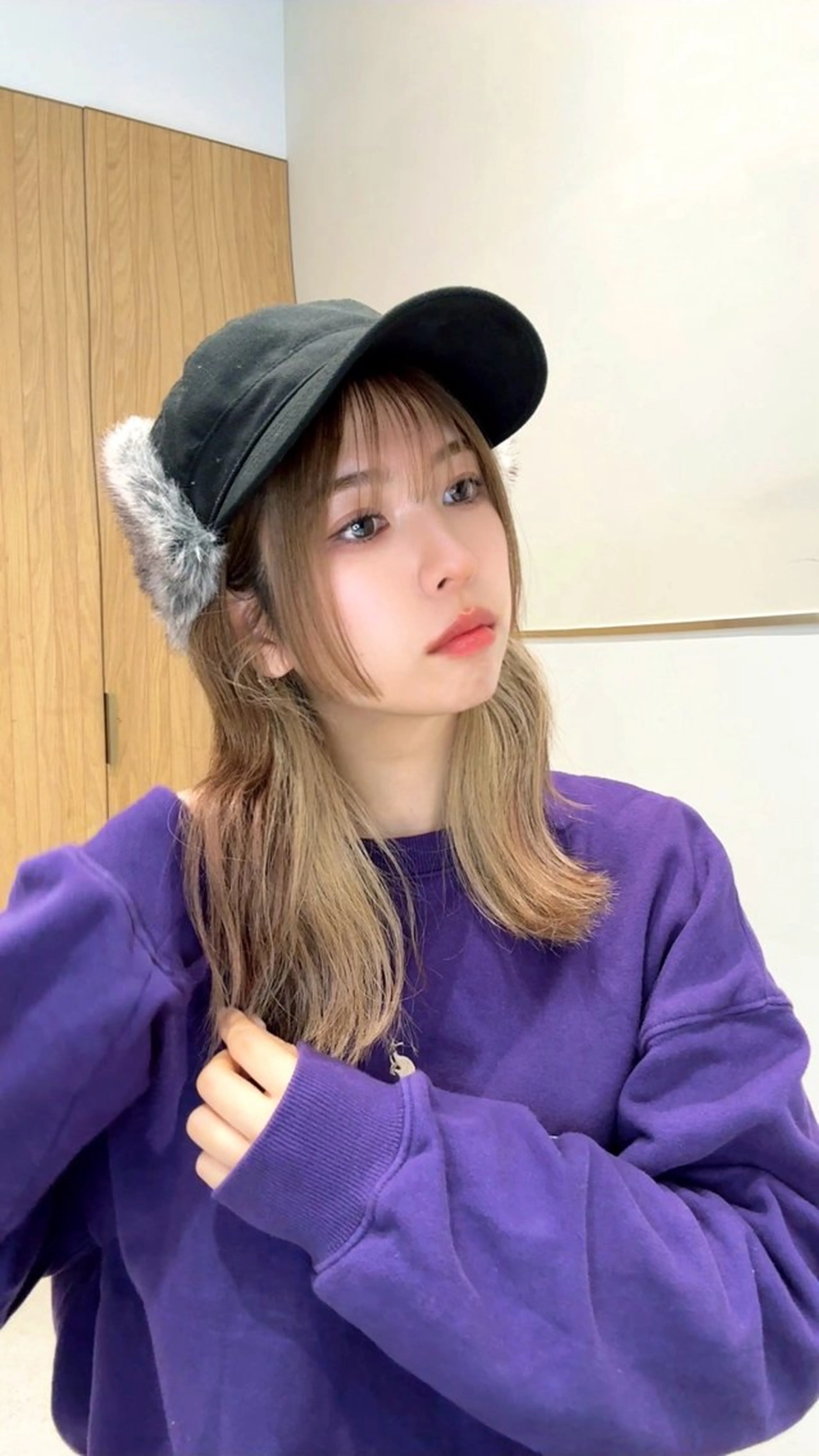 ミディアム カラー パーマ ヘアアレンジ カット ヘアカラー トリートメント ヘアセット 小野寺瑞希 /最小顔カットのヘアスタイル