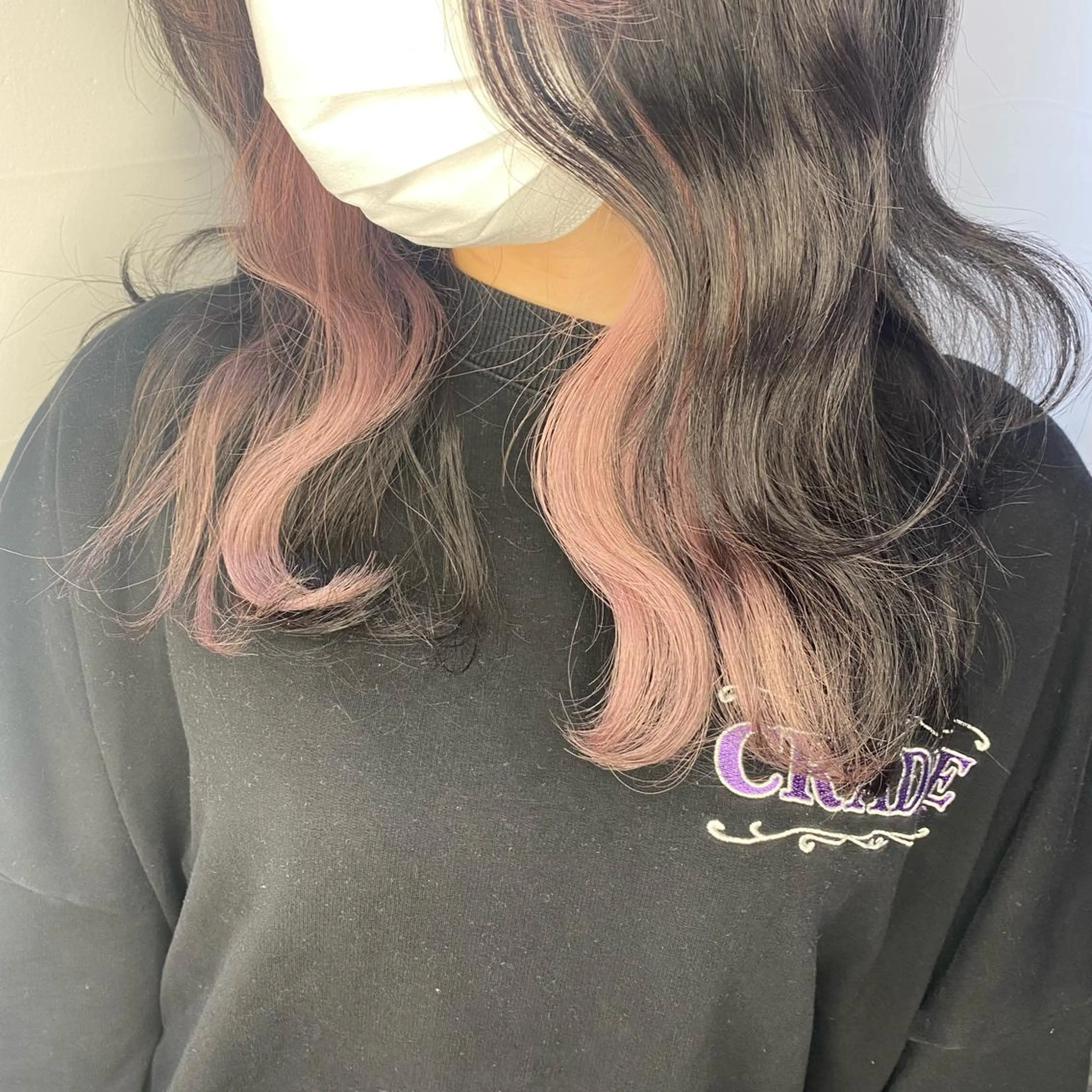 セミロング カラー ピンクカラー ホワイトピンク 韓国ヘア特化 💟 ララア 💟のヘアスタイル