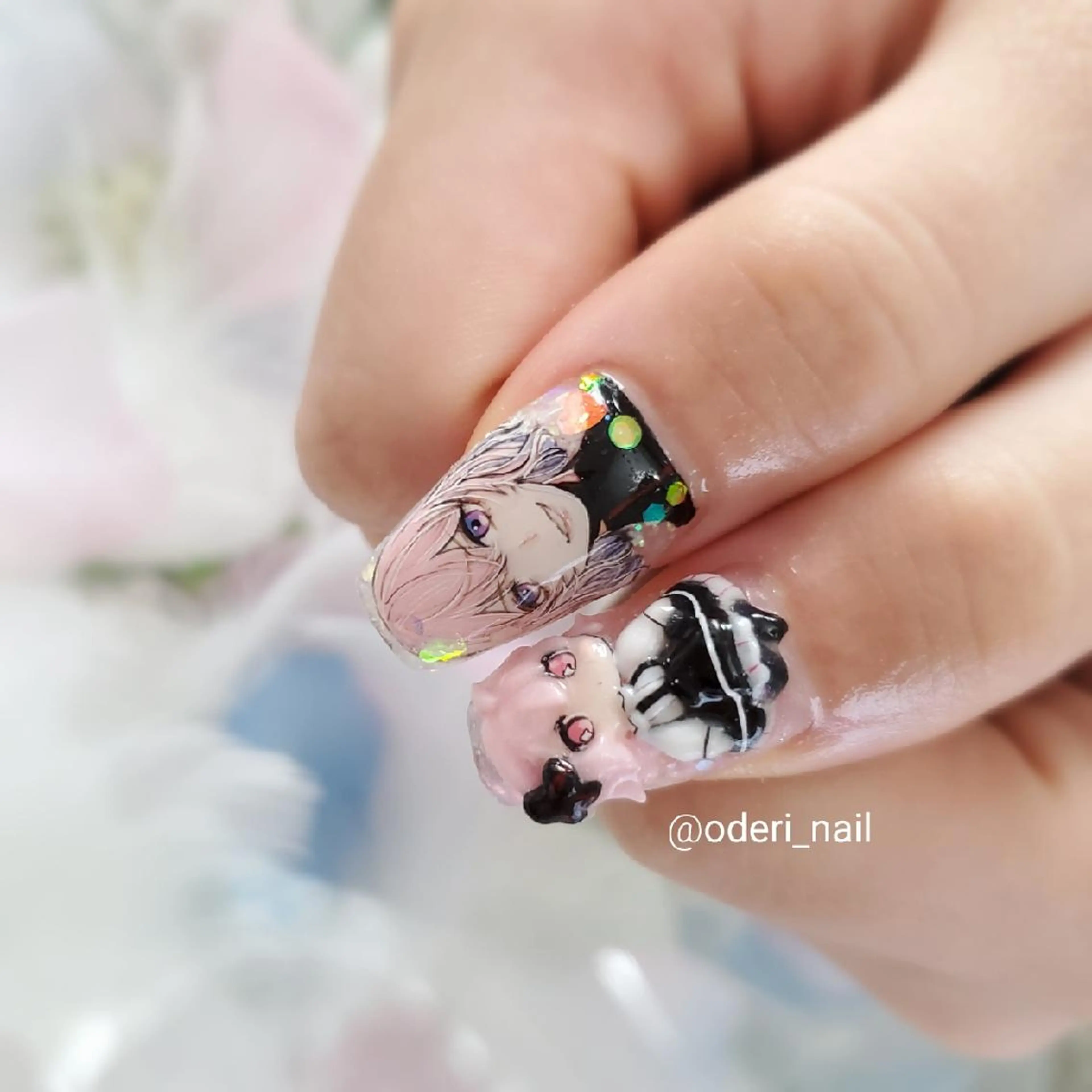 ネイル アートネイル ジェルネイル おで@ oderi_nailのネイルデザイン