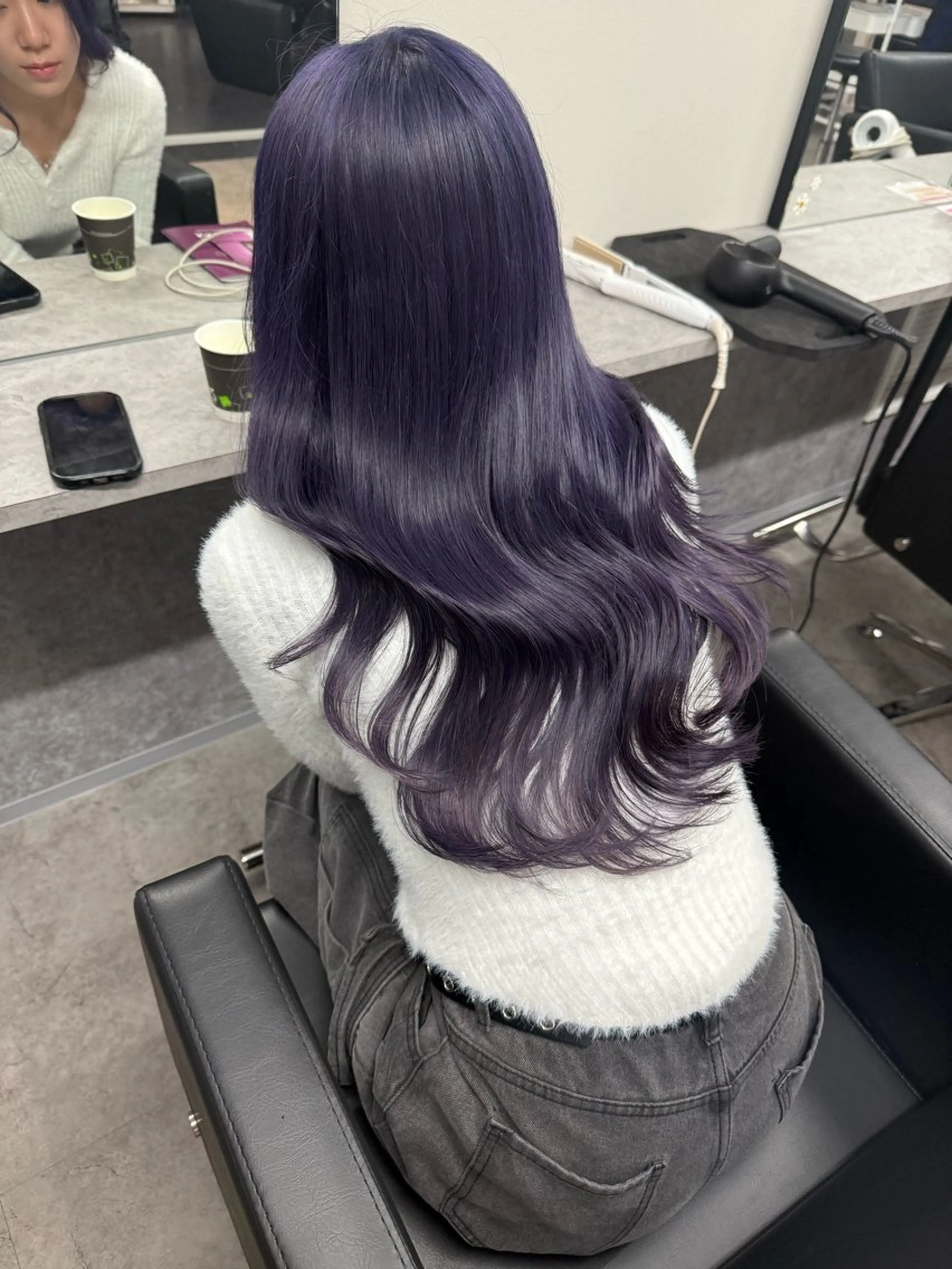 ロング カラー バイオレットカラー カット ヘアカラー 似合わせカラー✞✟ ayumi🐈‍⬛のヘアスタイル