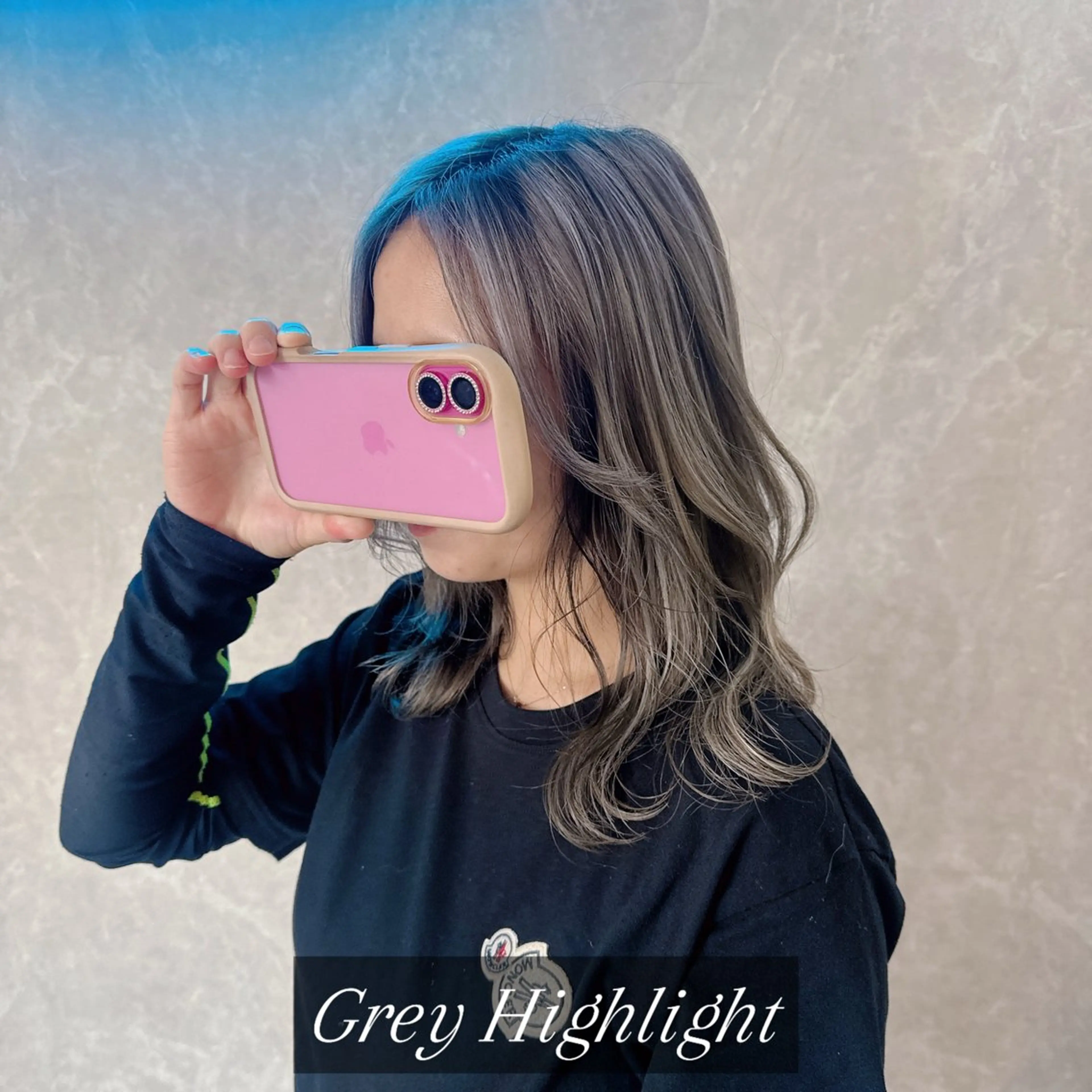 ロング カラー バレイヤージュ ブリーチ ケアブリーチ ダークグレー ダブルカラー ヘアカラー トリートメント デザインカラー 髪質改善Lilithのその他イメージ