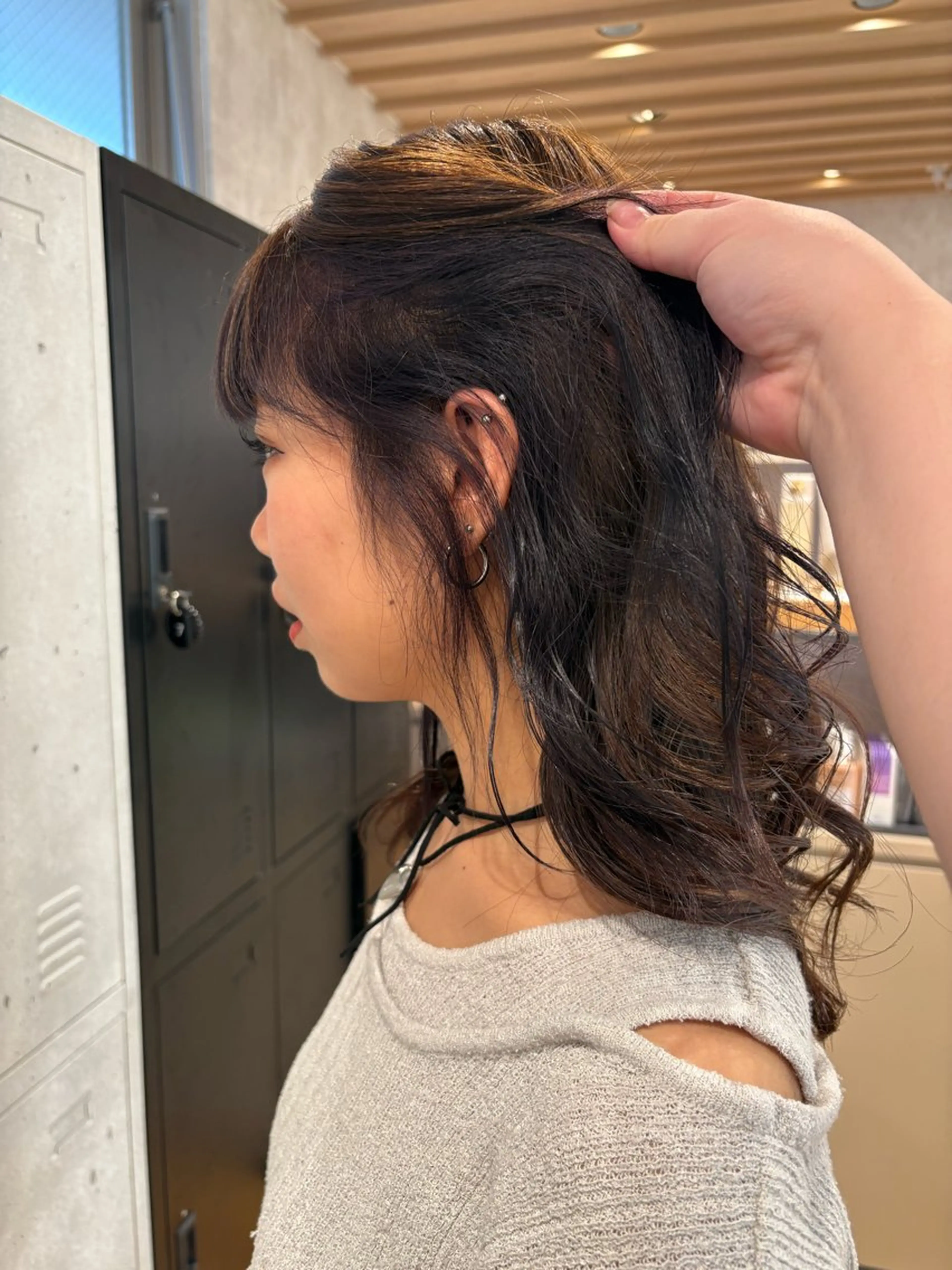 ミディアム カラー ヘアカラー tokute 片岡心🐥のヘアスタイル