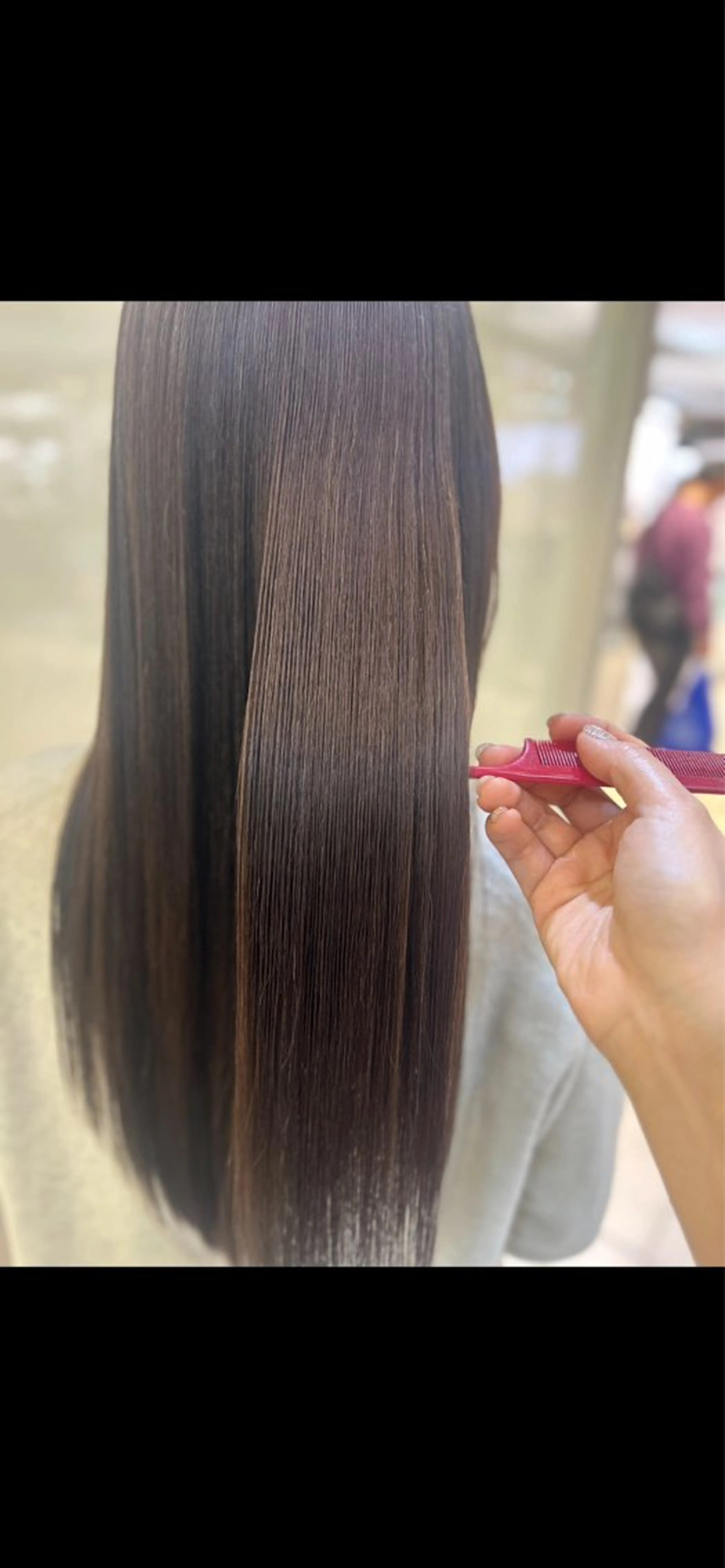 ロング カラー カット ヘアカラー トリートメント 縮毛矯正/髪質改善/ 艶髪ササキナツミのヘアスタイル