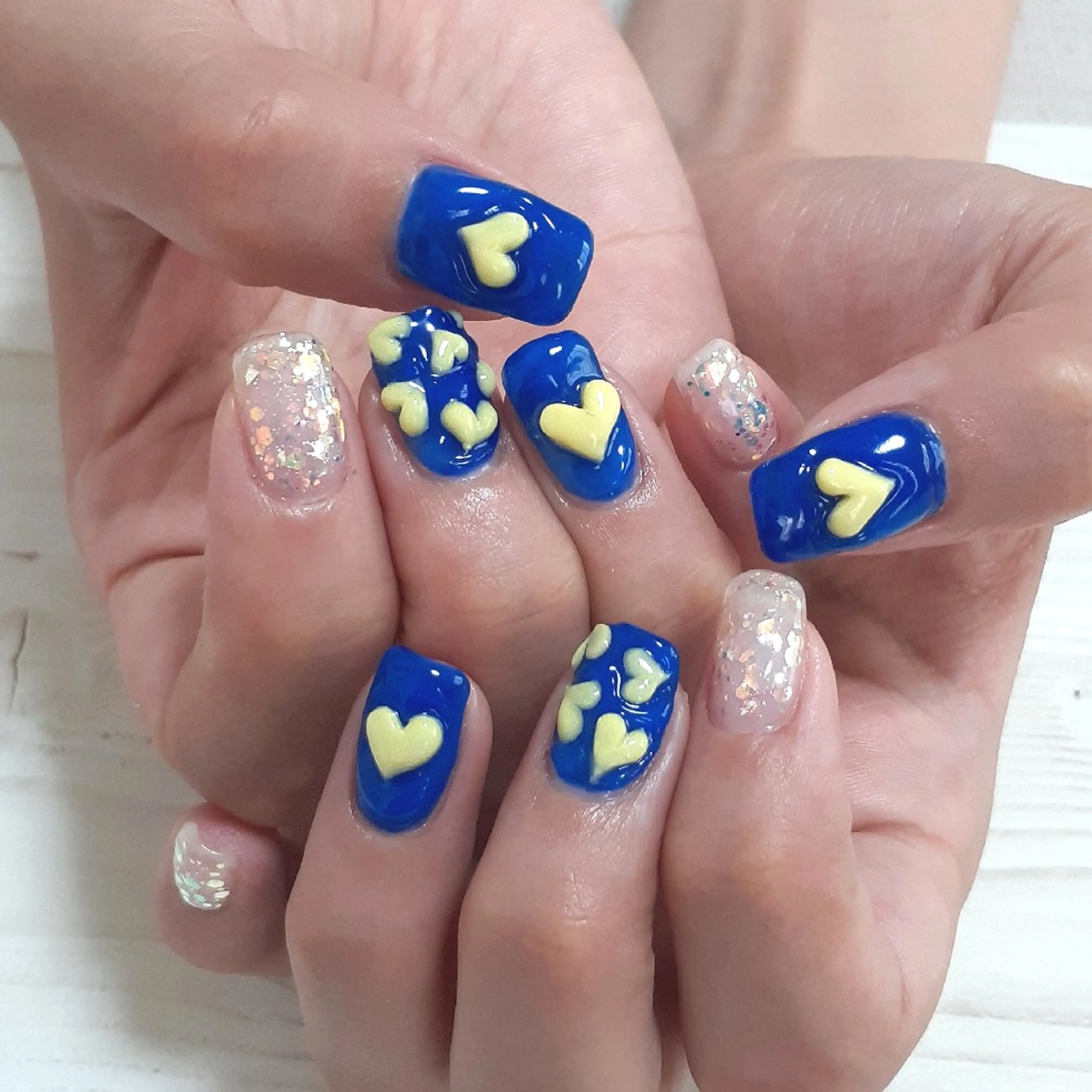 ネイル ハート ハンドネイル 池元 真由美のネイルデザイン