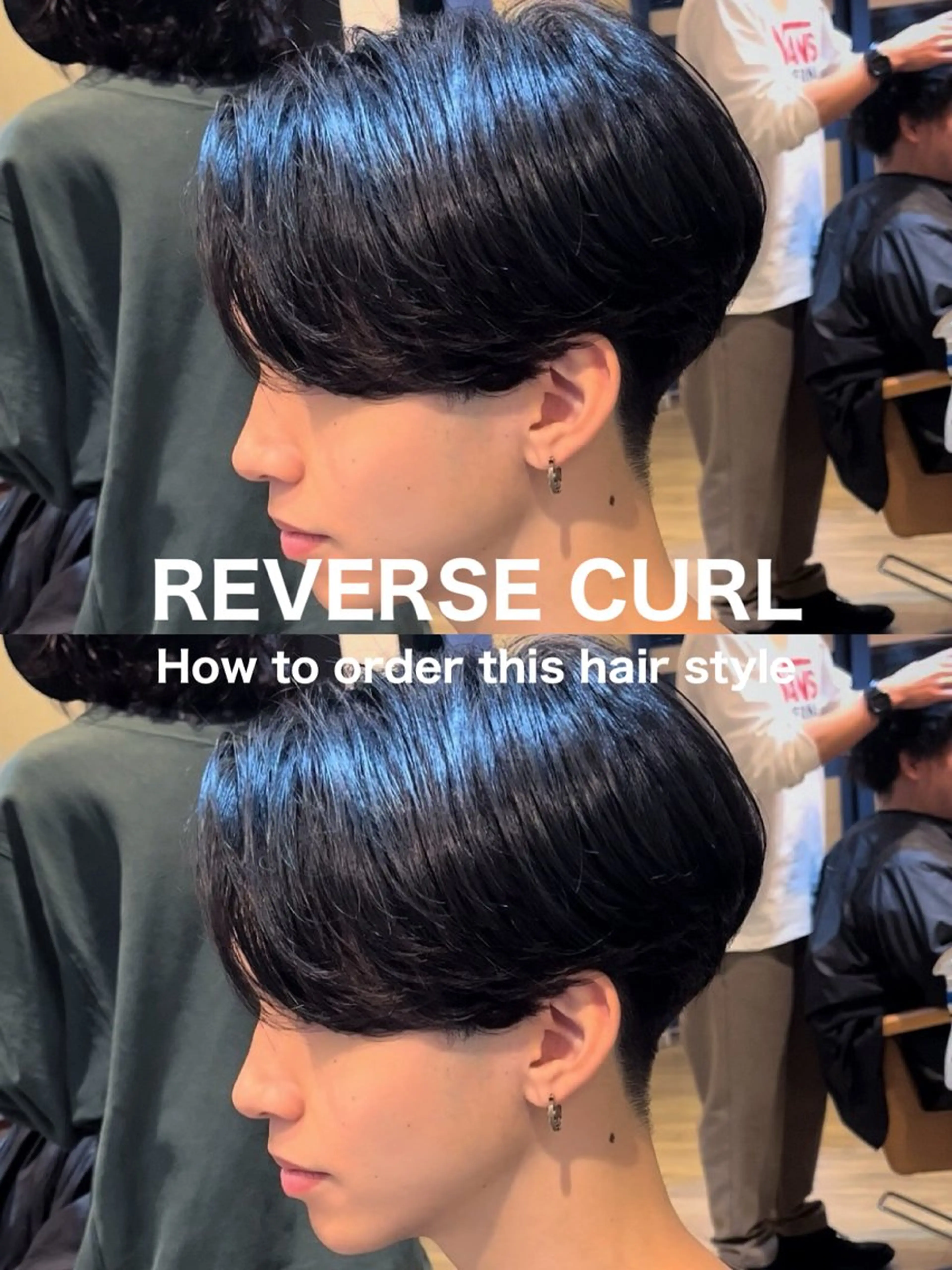 ショート パーマ メンズ センターパート メンズパーマ カット パーマ masahiro 波巻きシャドウパーマのヘアスタイル