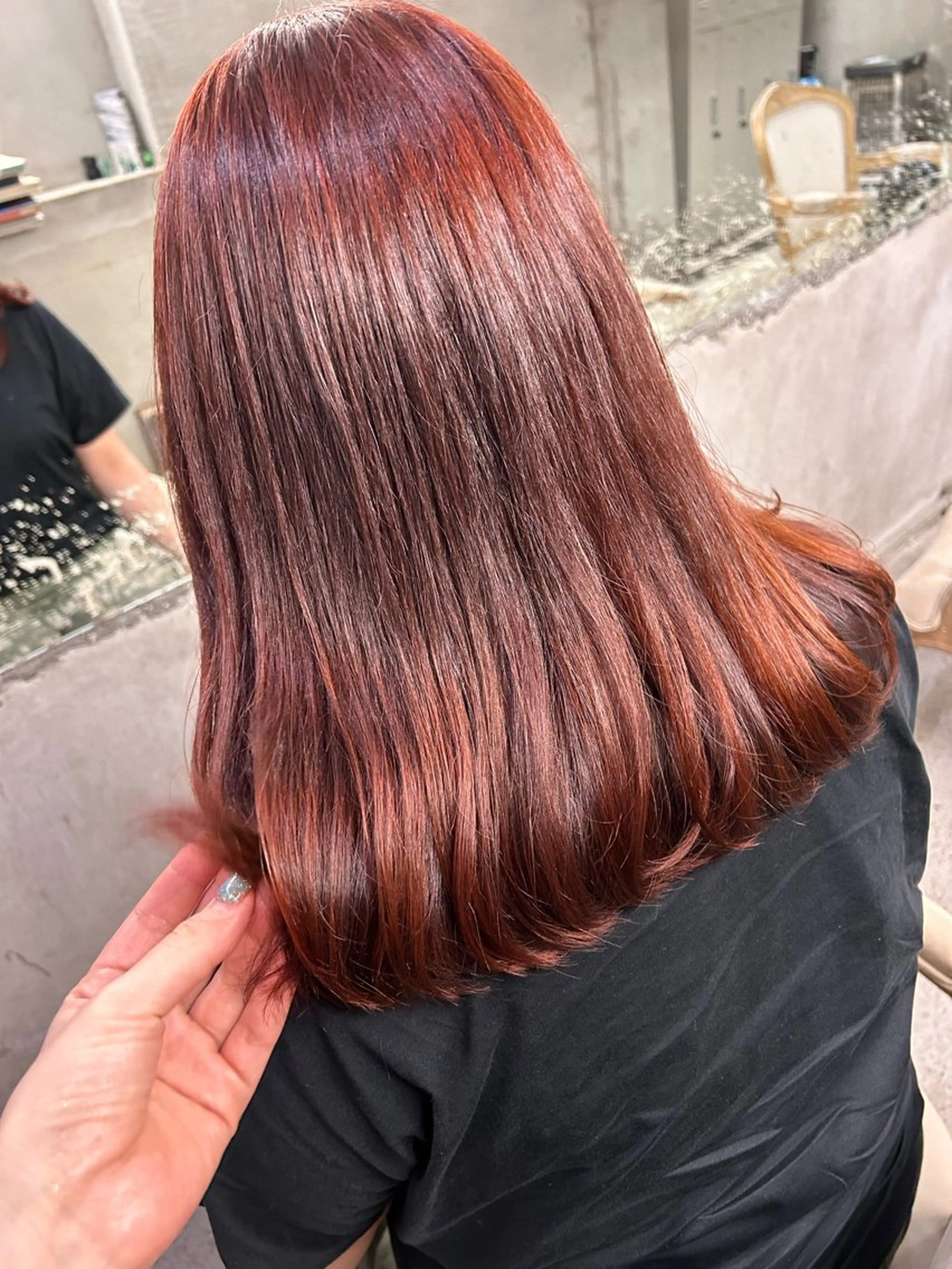 ミディアム カラー お任せヘア☘️☘️ 及川渚のヘアスタイル