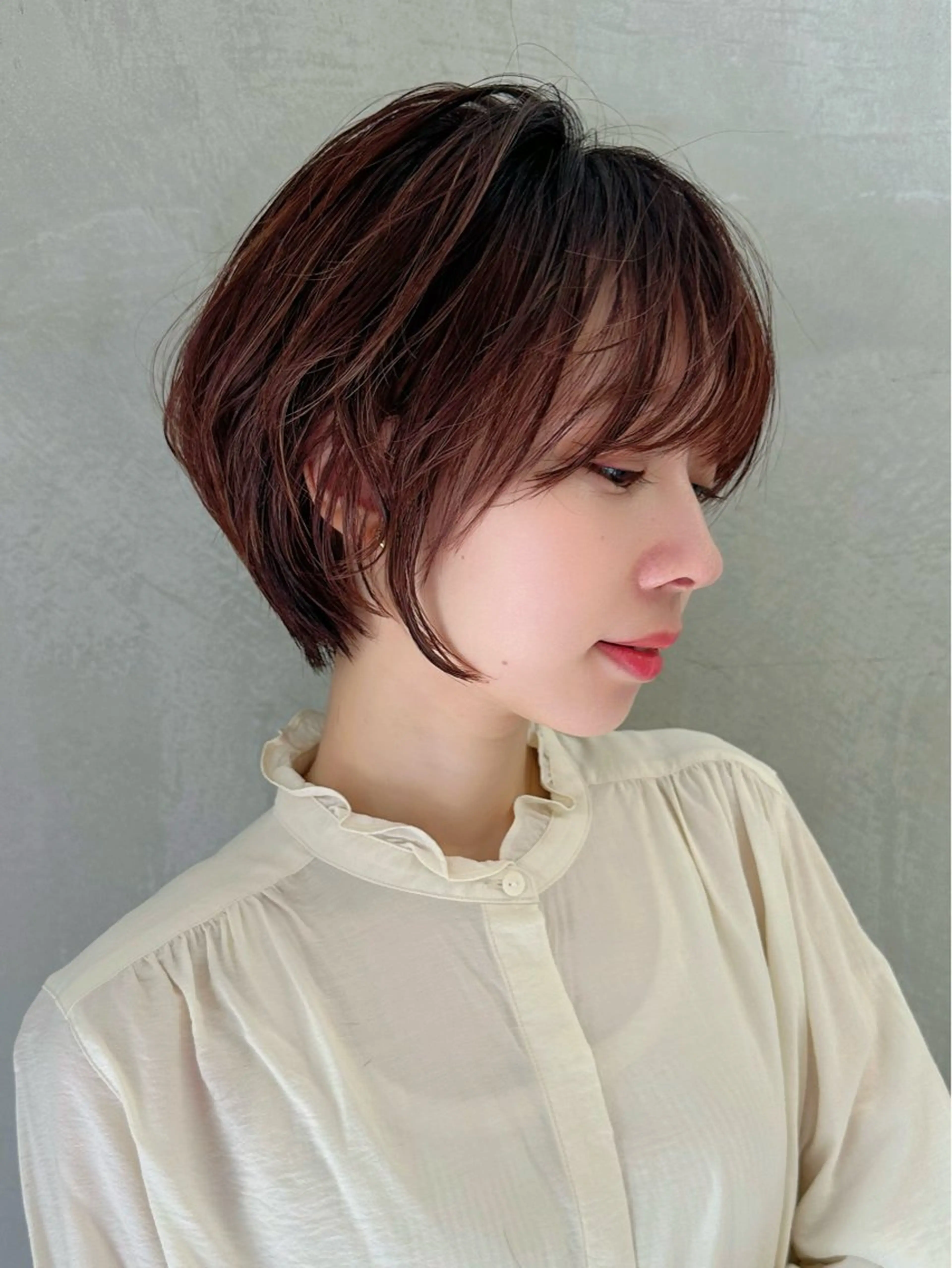ショート カット ヘアカラー トリートメント ヘッドスパ taiga レイヤー /髪質改善/矯正🌈のヘアスタイル