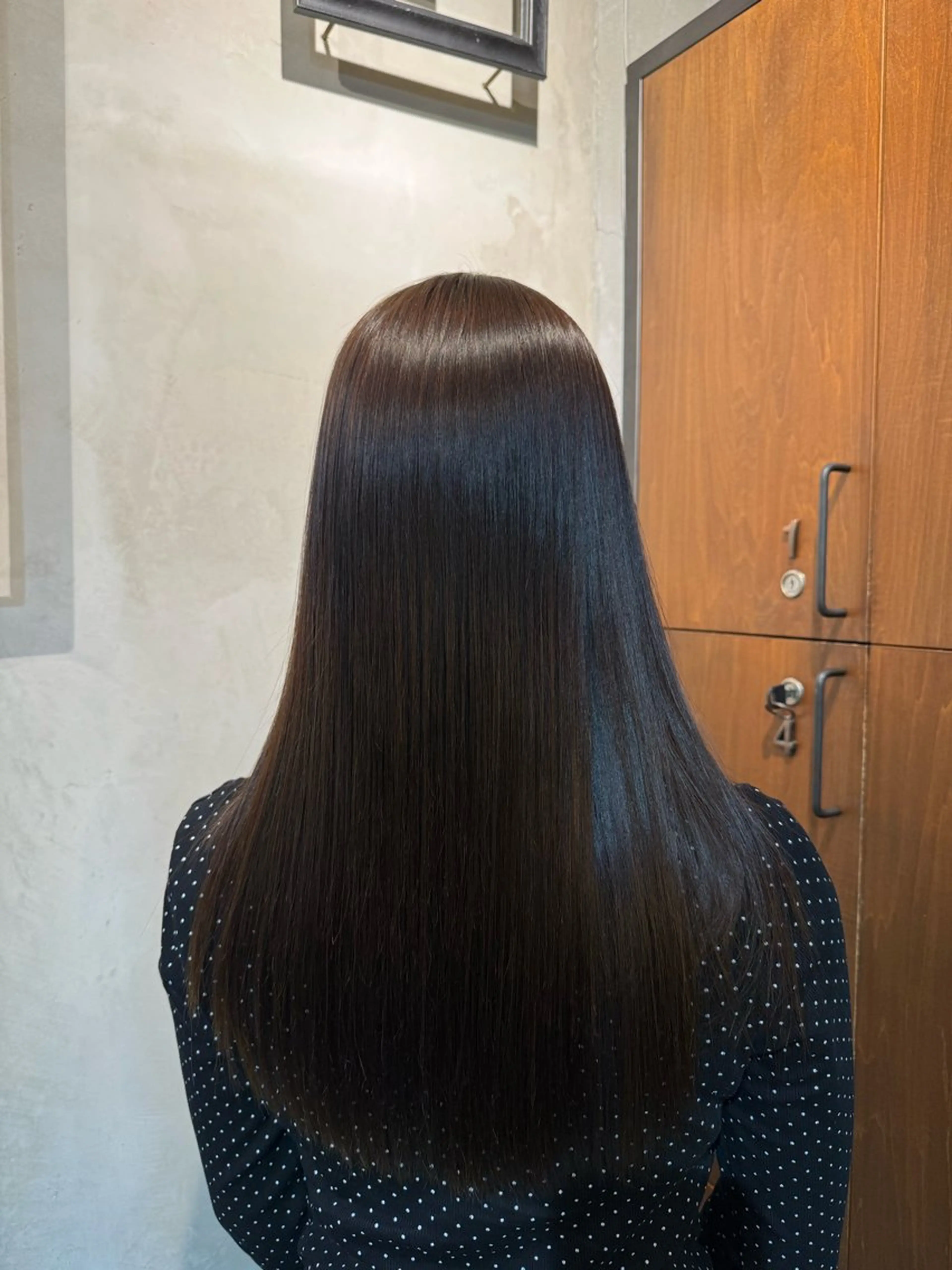 ロング カット 縮毛矯正 トリートメント ツヤ髪🫧似合わせ ✨あんどうゆうかのヘアスタイル