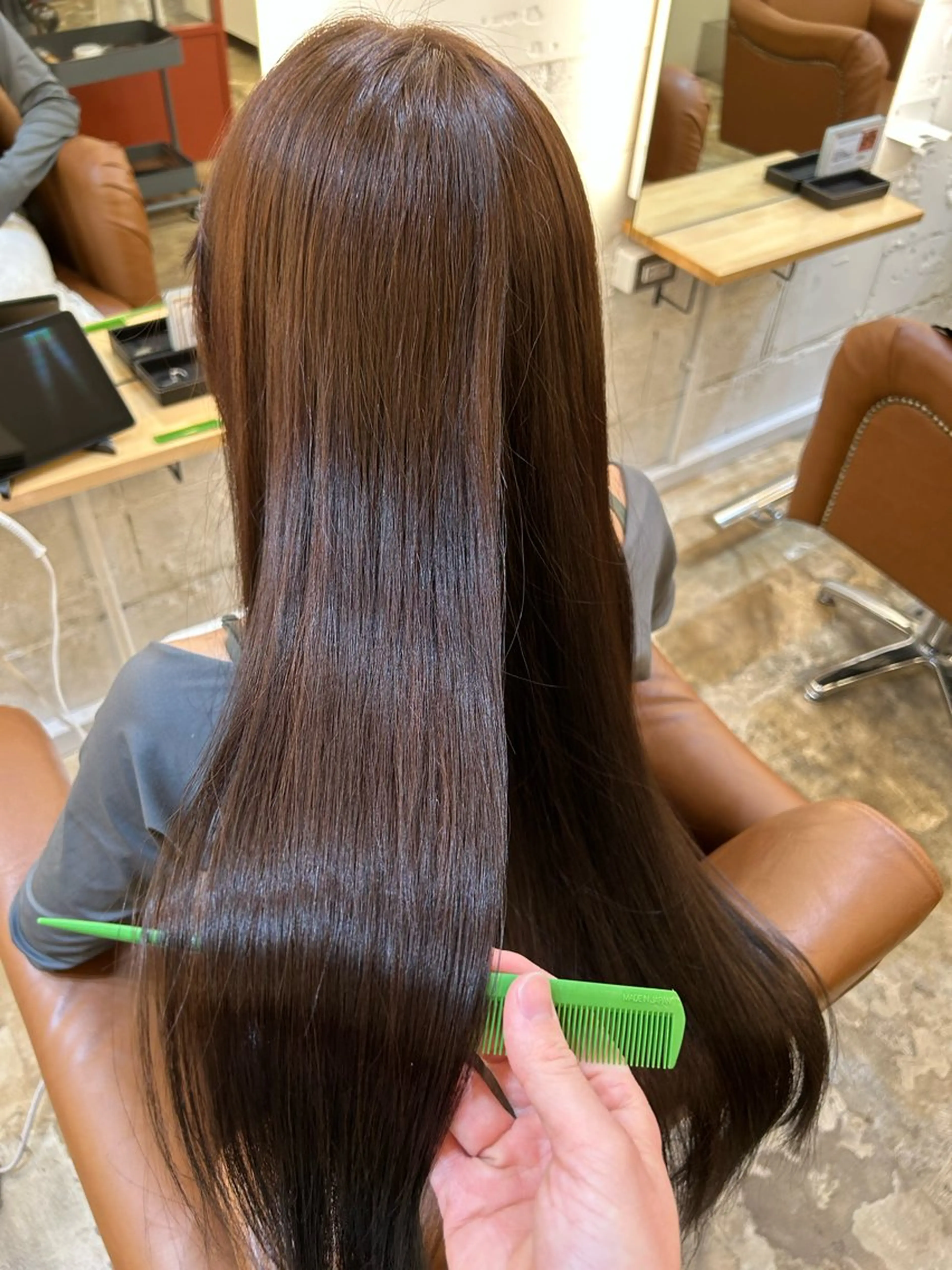 ロング カラー ヘアカラー AMBERGLEAM Hair&Cloth Yoga所属・Ryo☘縮毛矯正/ メンズ/ブリーチ/のヘアスタイル