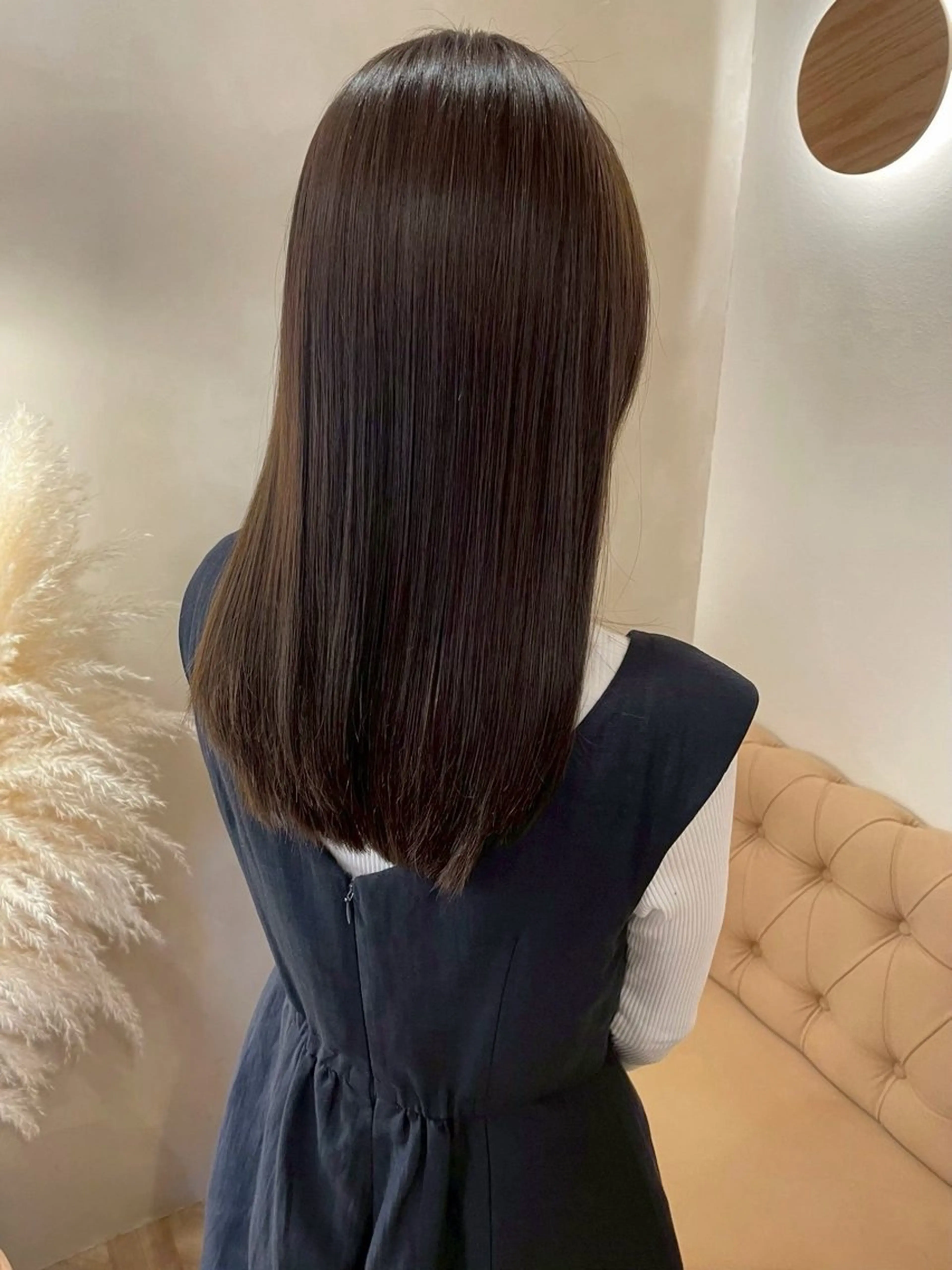 セミロング 髪質改善/縮毛矯正 新潟/レイヤー/有紗のヘアスタイル