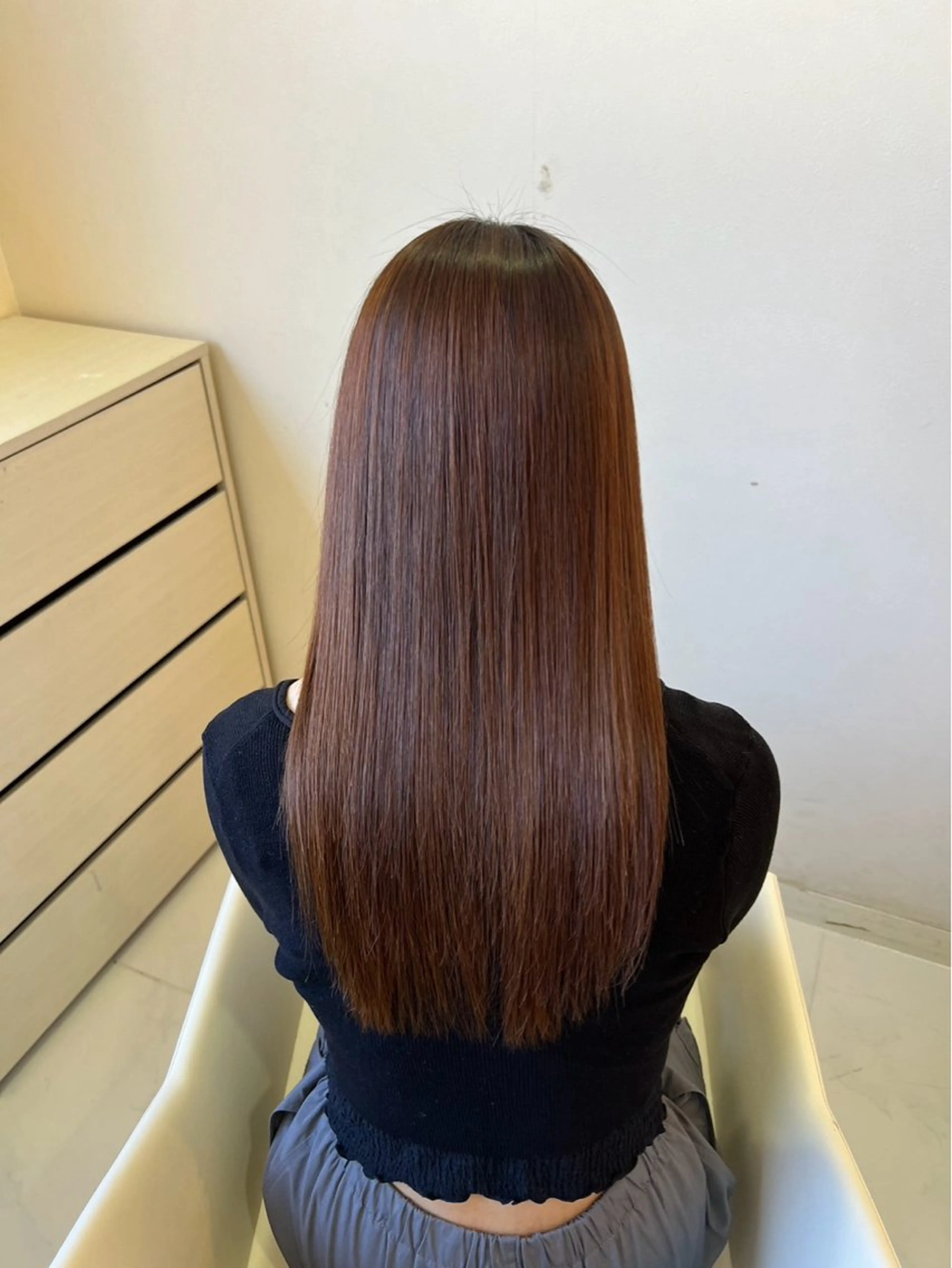 ロング カラー くぼた もあのヘアスタイル