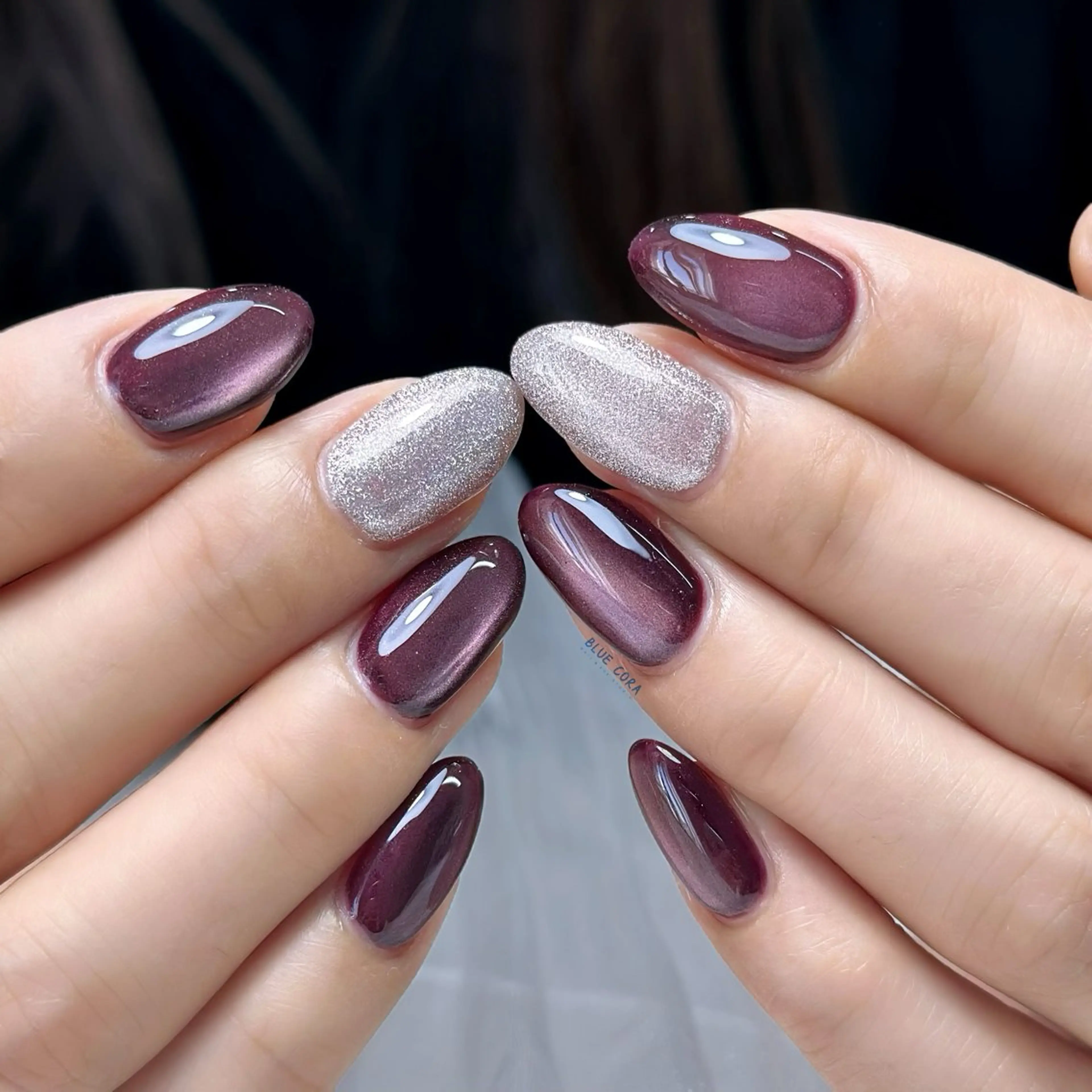 ネイル マグネットネイル ハンドネイル ハンドケア BLUE CORA所属・BLUE CORAのネイルデザイン