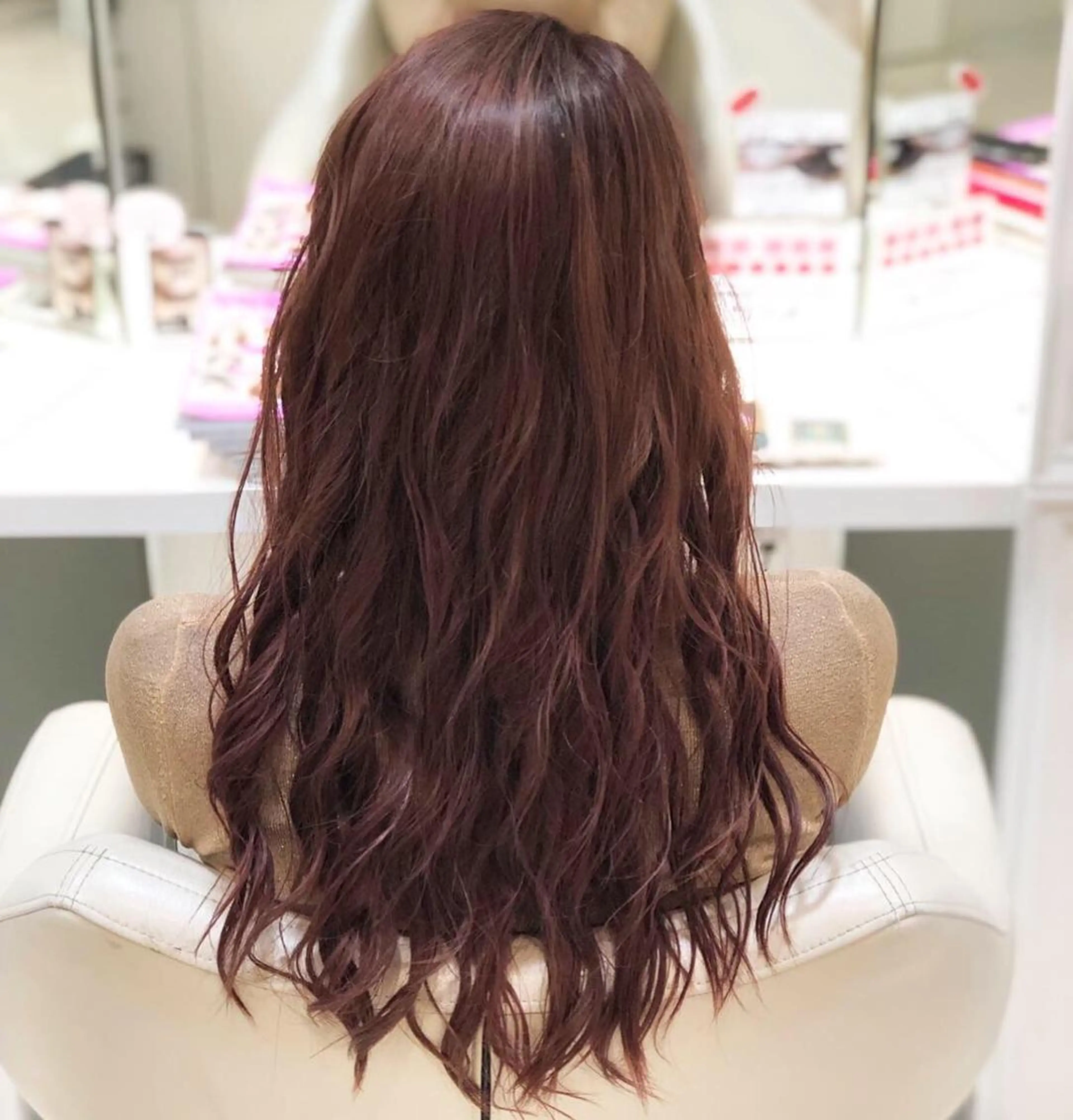 セミロング 毛流れが作れる 縮毛矯正/渡部純生のヘアスタイル