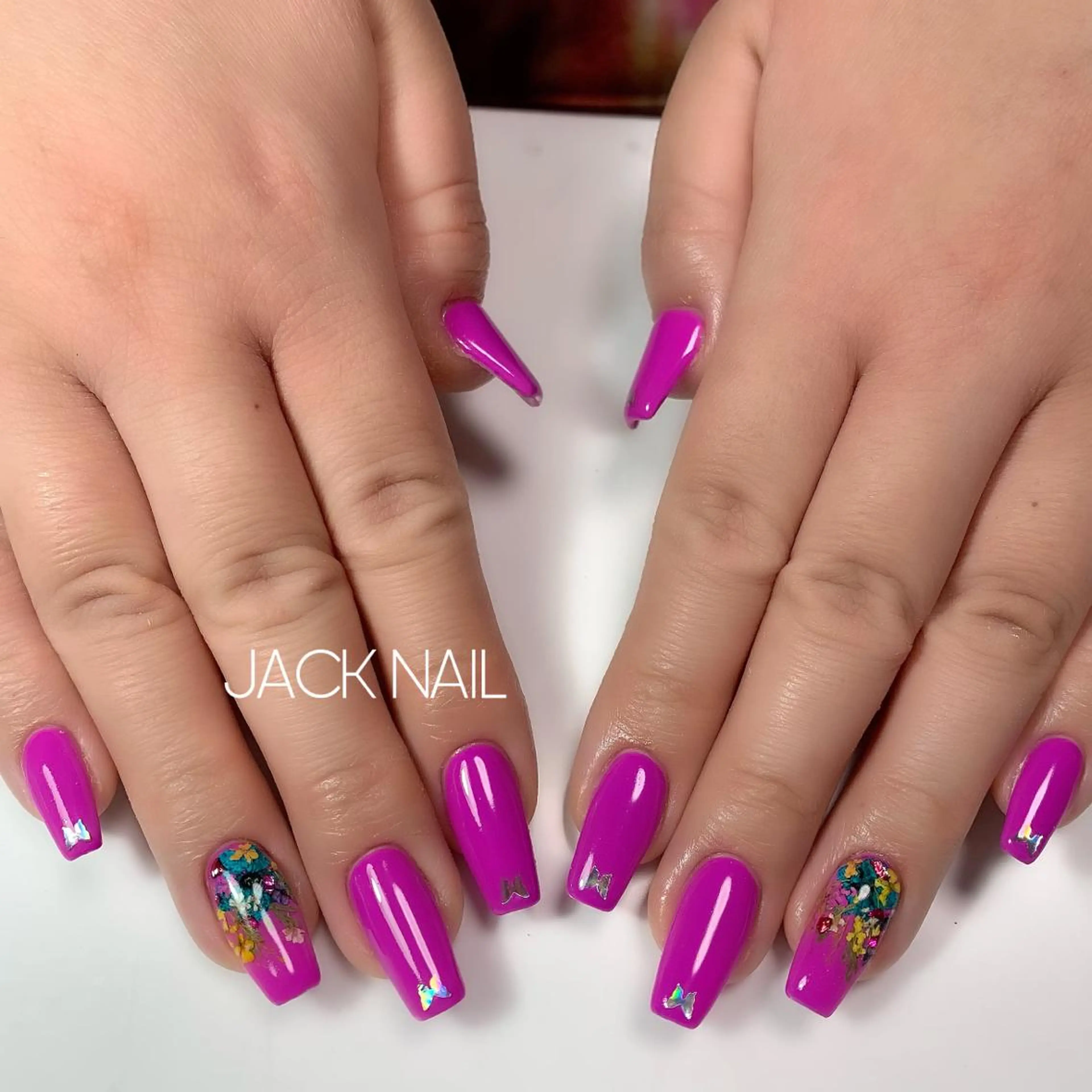 ネイル ハンドネイル JACK NAIL 💜Ayakaのネイルデザイン