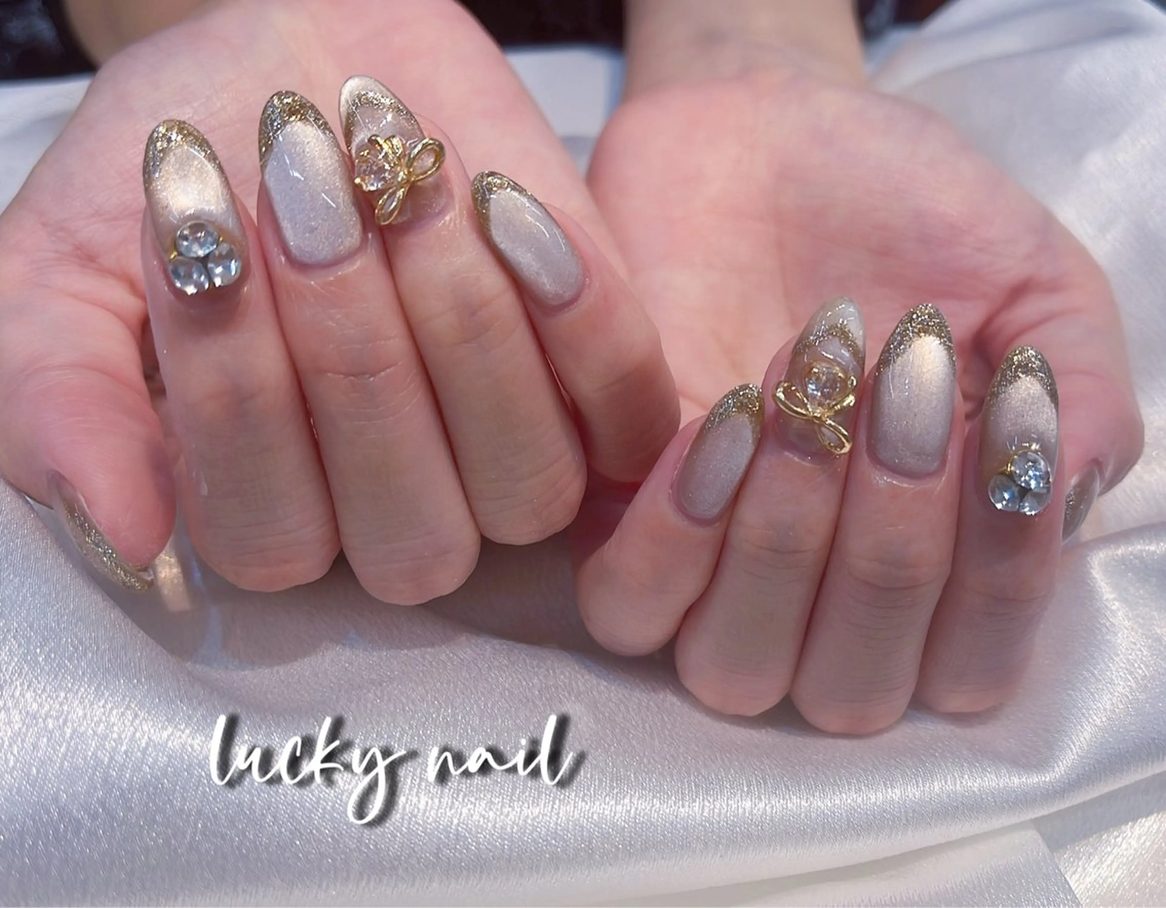 ネイル アートネイル チークネイル 長さ出し フットネイル ジェルネイル ハンドネイル ハンドケア ラッキーネイルサロン 西川口東口店のネイルデザイン