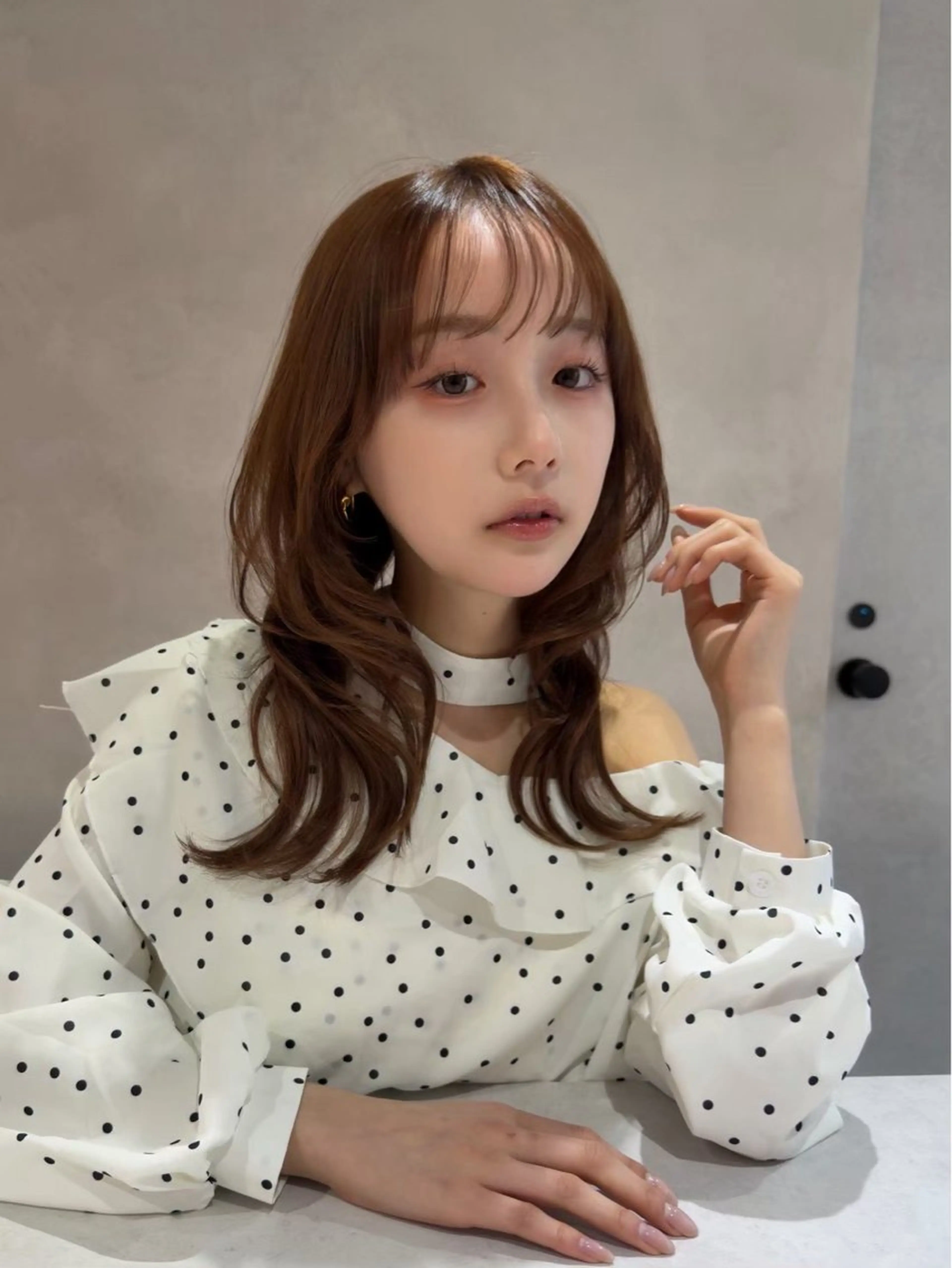 セミロング 艶髪、美髪 カラー🕊️SOMAのヘアスタイル