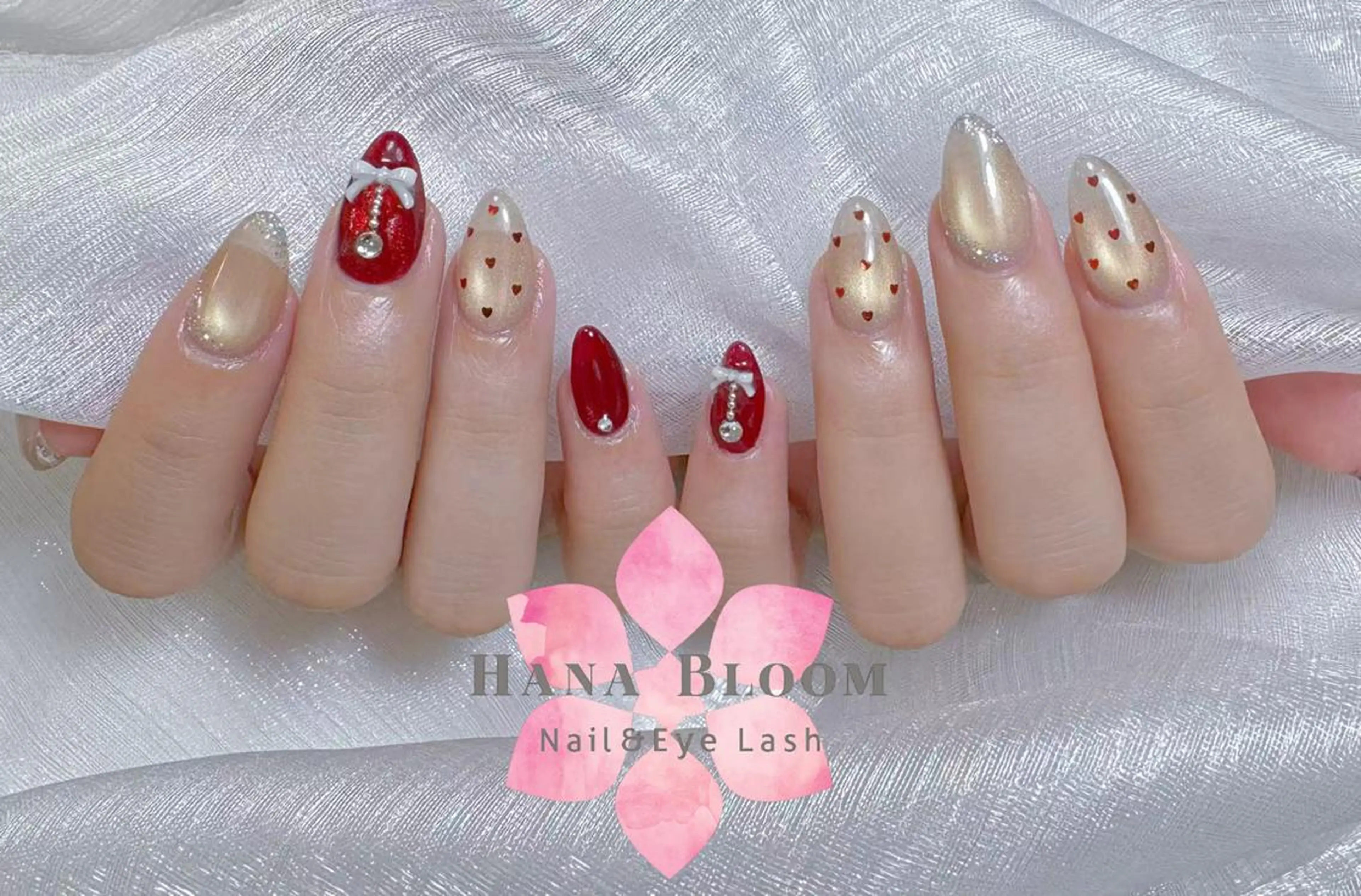 ネイル チークネイル 長さ出し フレンチネイル ジェルネイル ガラスフレンチ ハンドネイル ハンドケア Hana Bloom Nail 渋谷道玄坂のネイルデザイン