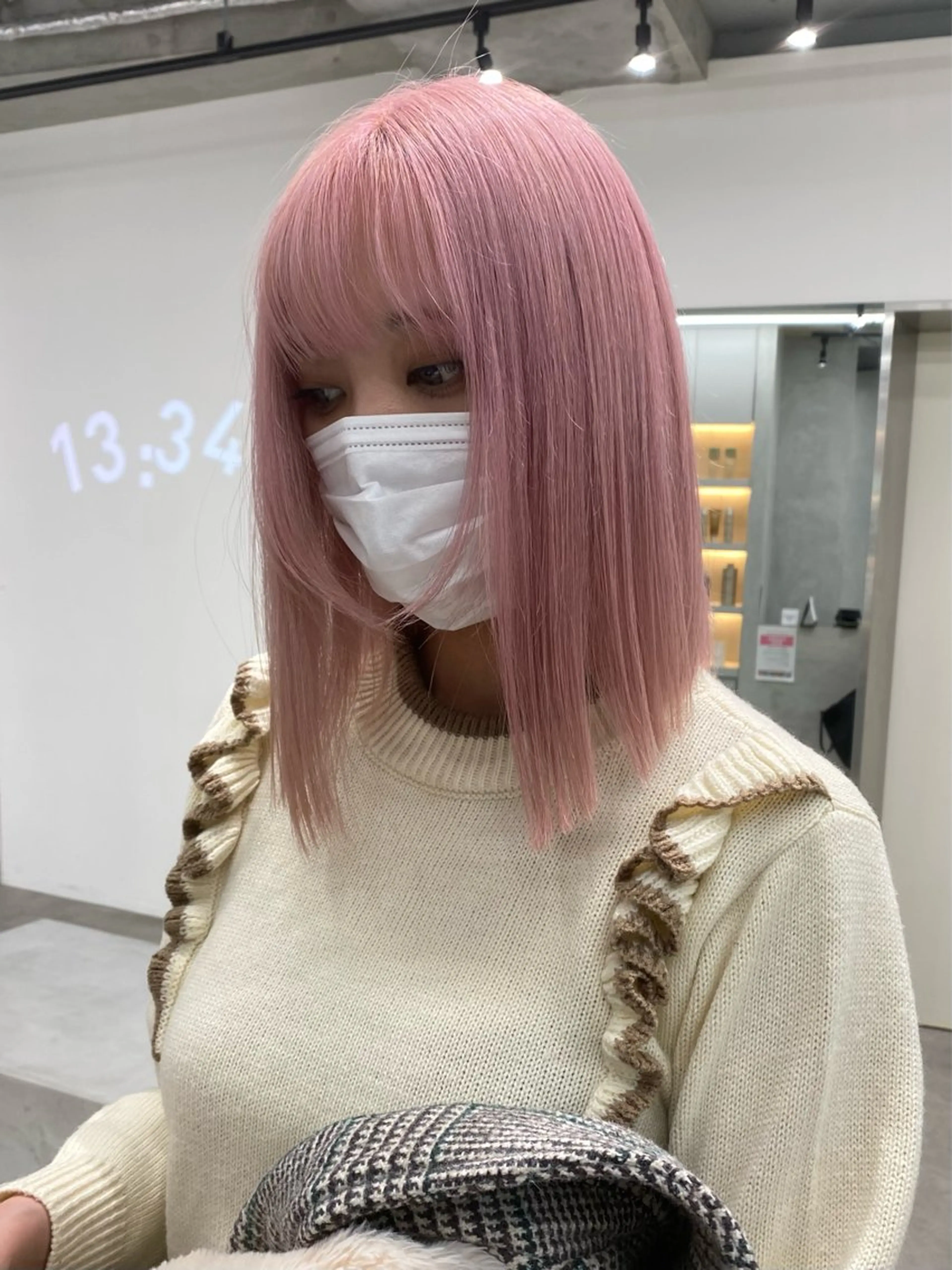 セミロング カラー ブリーチ ヘアカラー ✨カット¥1100円 横浜/Yudai✨のヘアスタイル