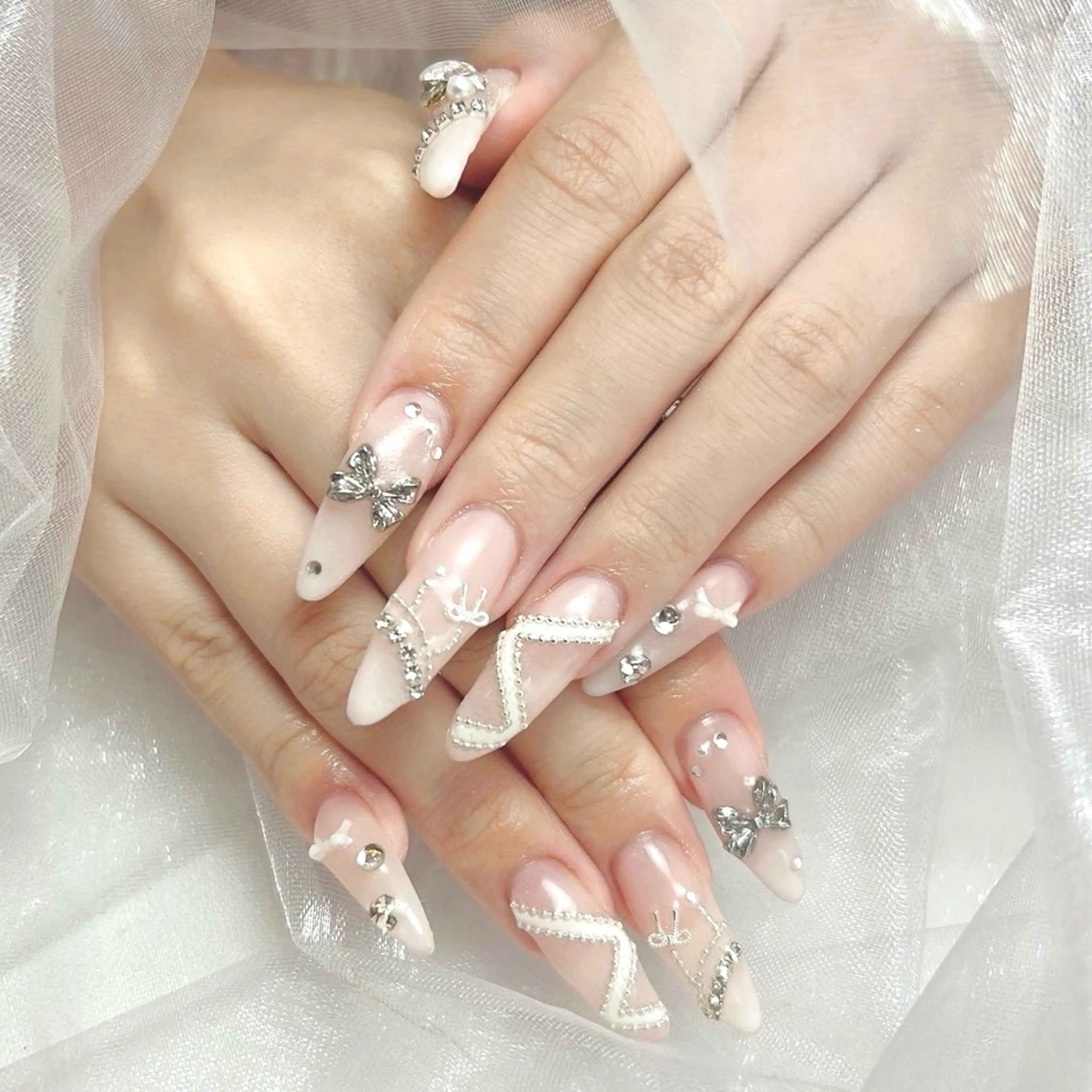 🌟先着5名様🎶長さ出し10本【2㌢以上】➕90分アート➕パーツ付け放題💍の写真