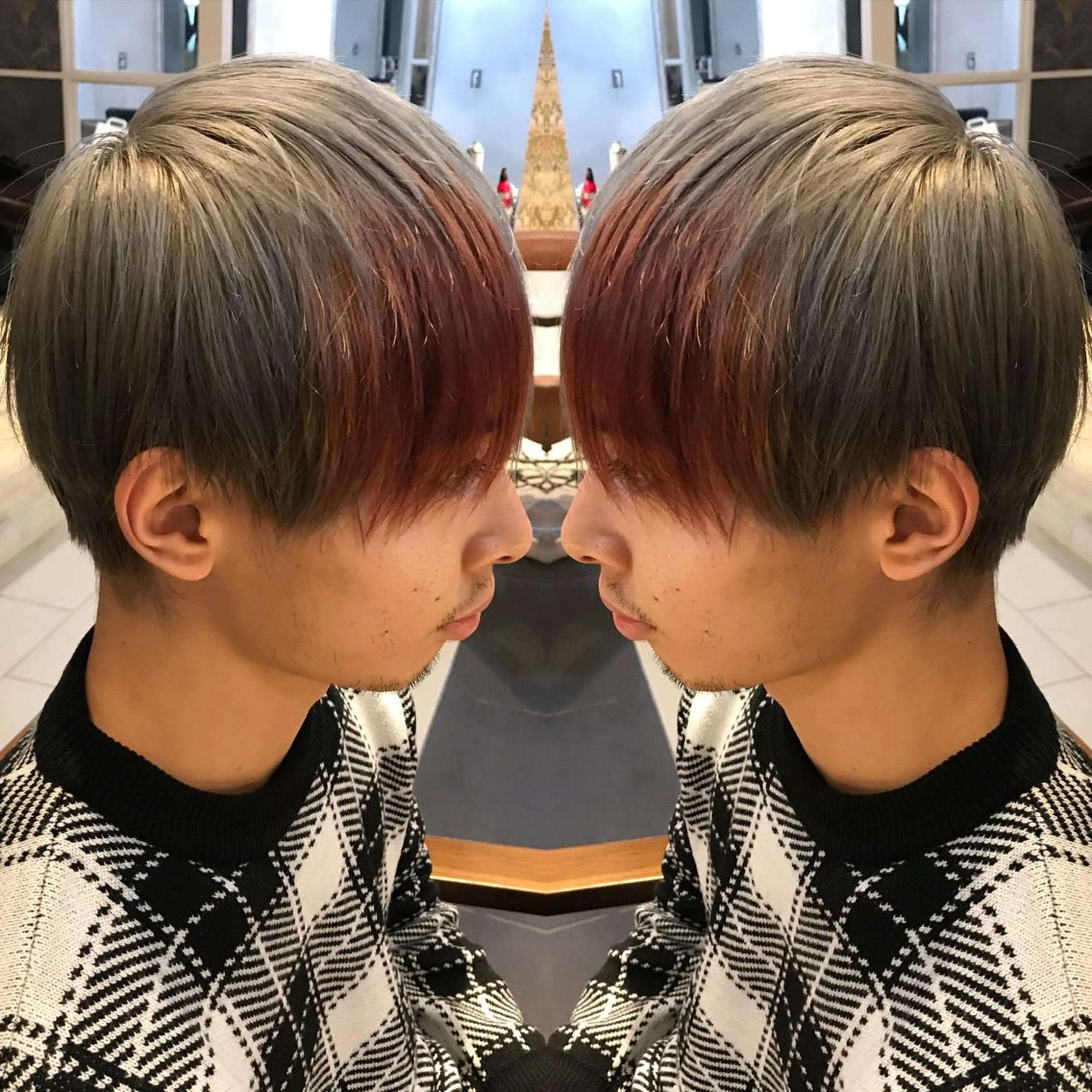 ショート カラー メンズ カット ヘアカラー トリートメント 重政 和樹のヘアスタイル