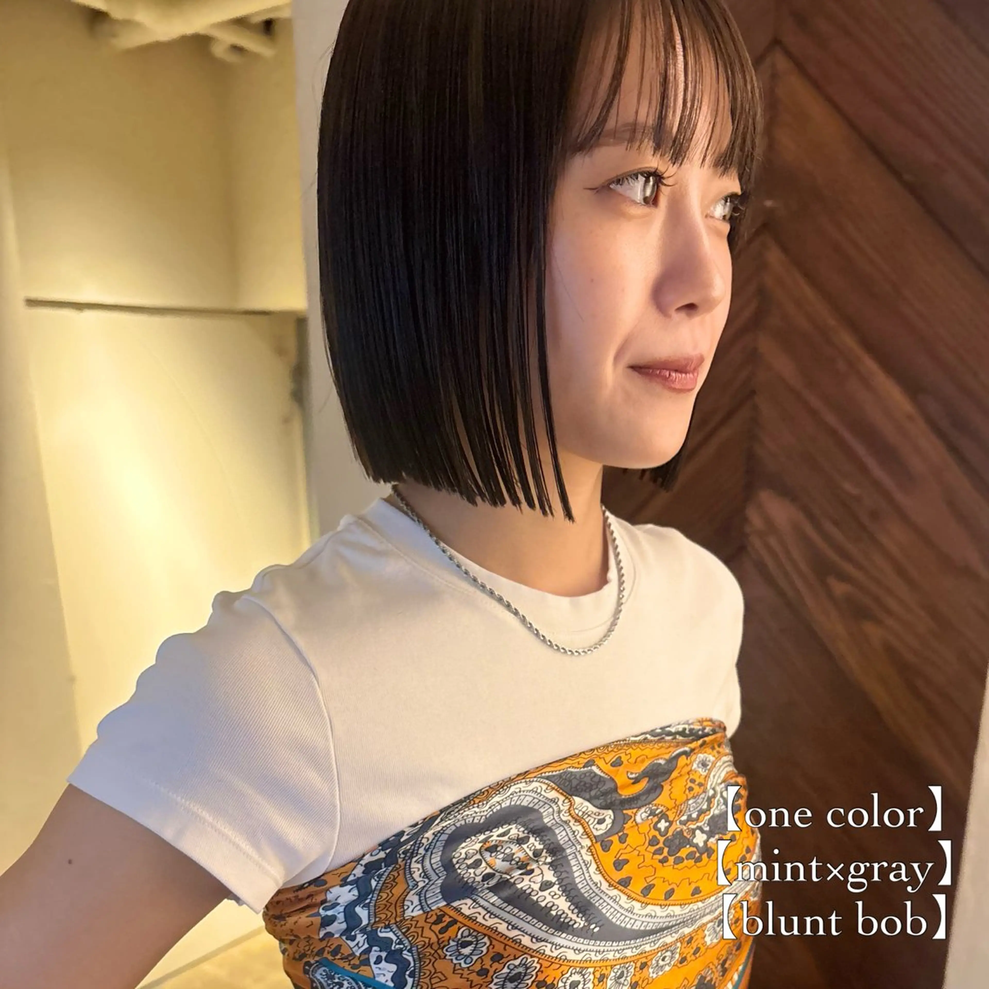 ミディアム カラー カット ヘアカラー ⌇🌹透明感カラー 🌹ᴍᴇɢᴜᴍɪ ⌇のヘアスタイル