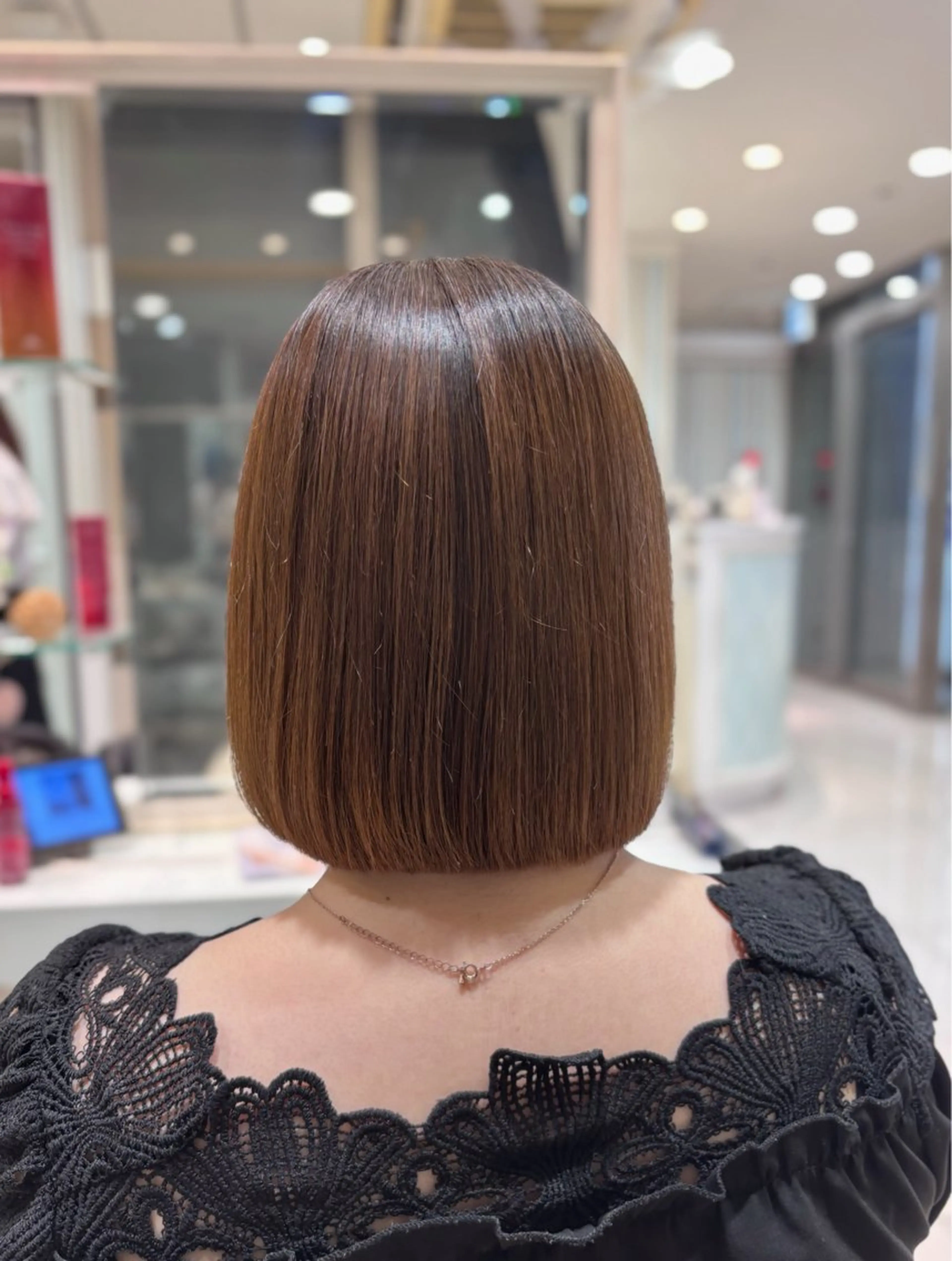 セミロング カット ヘアカラー 縮毛矯正 地毛風/髪質改善 縮毛矯正🌙 ゆきのヘアスタイル