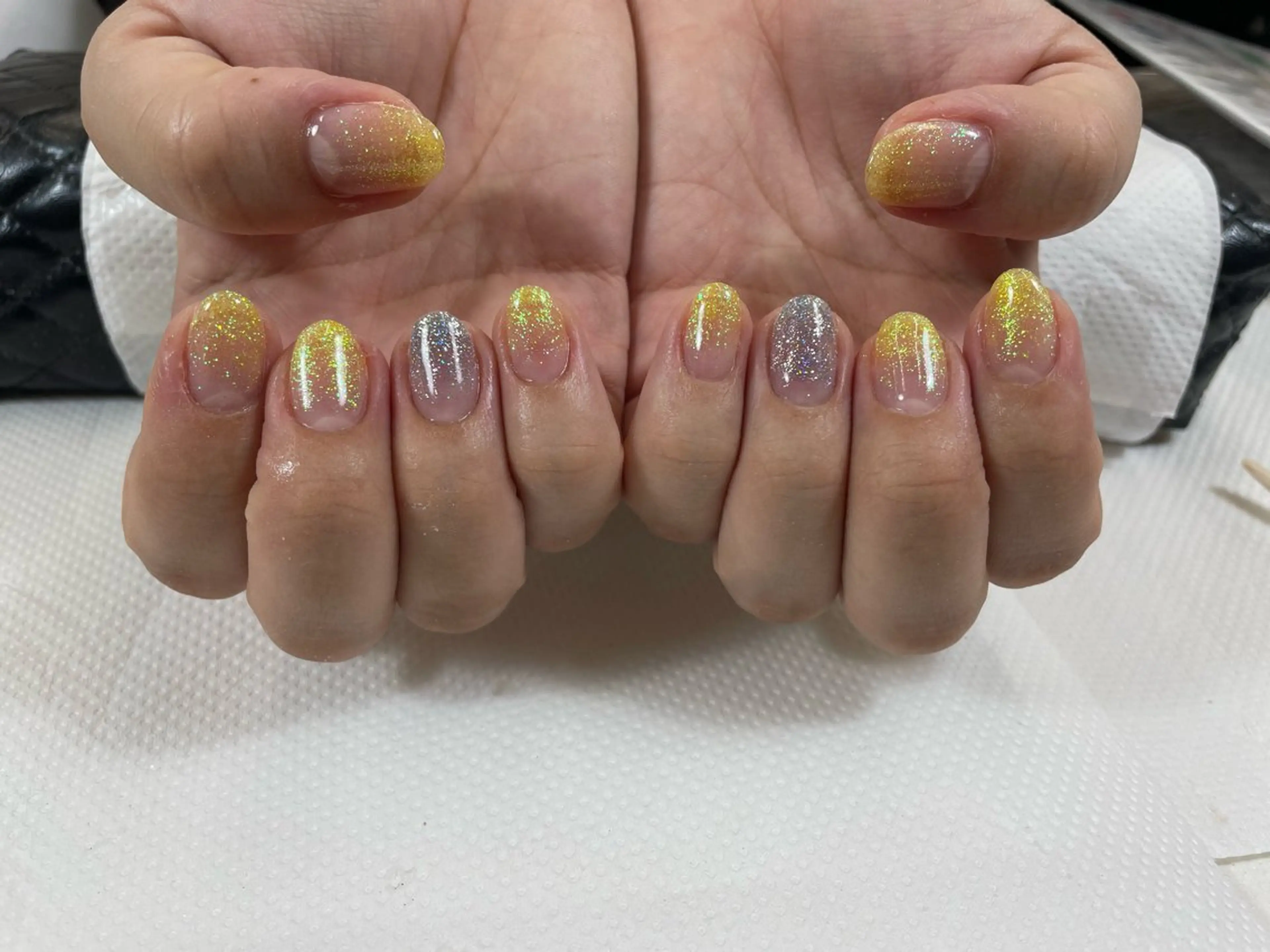 ネイル グラデーション ラメ(グリッター) ラメグラデーション miya masako💫のネイルデザイン
